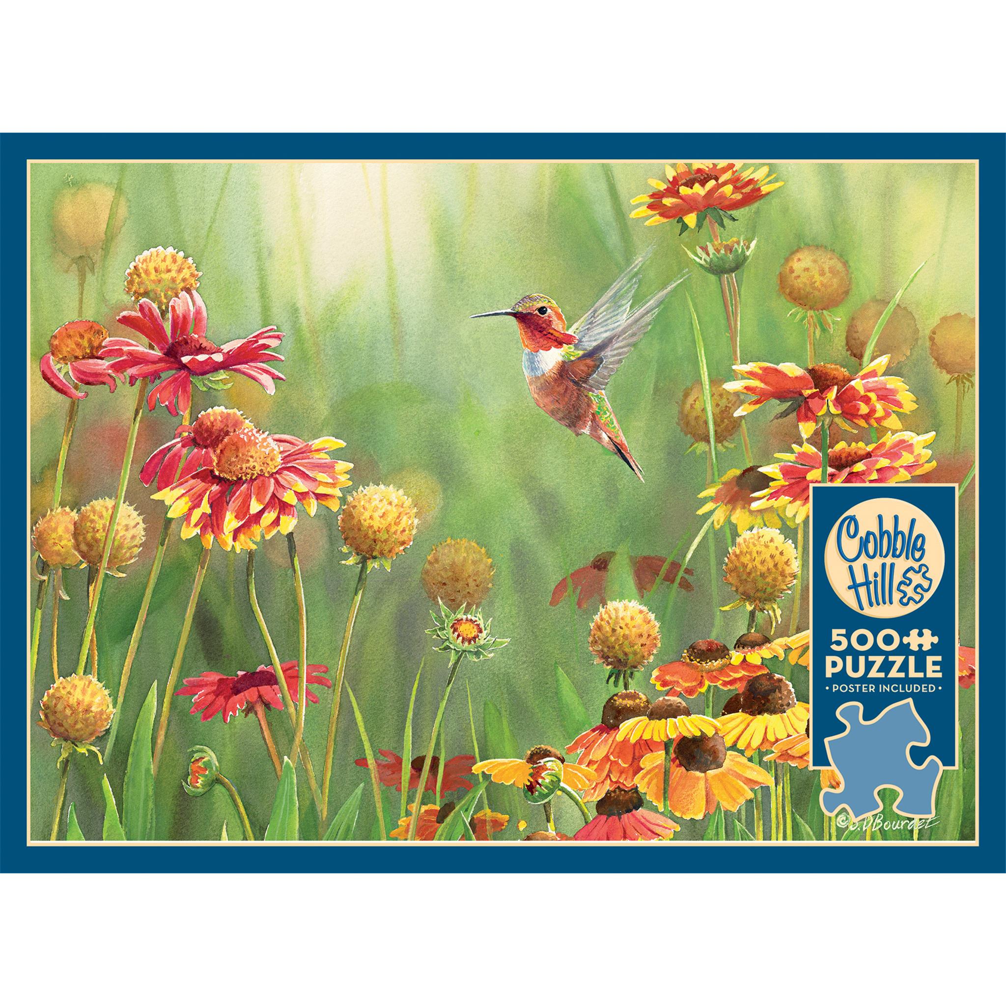 Rufous Hummingbird 500 Piece Puzzle Cobble Hill