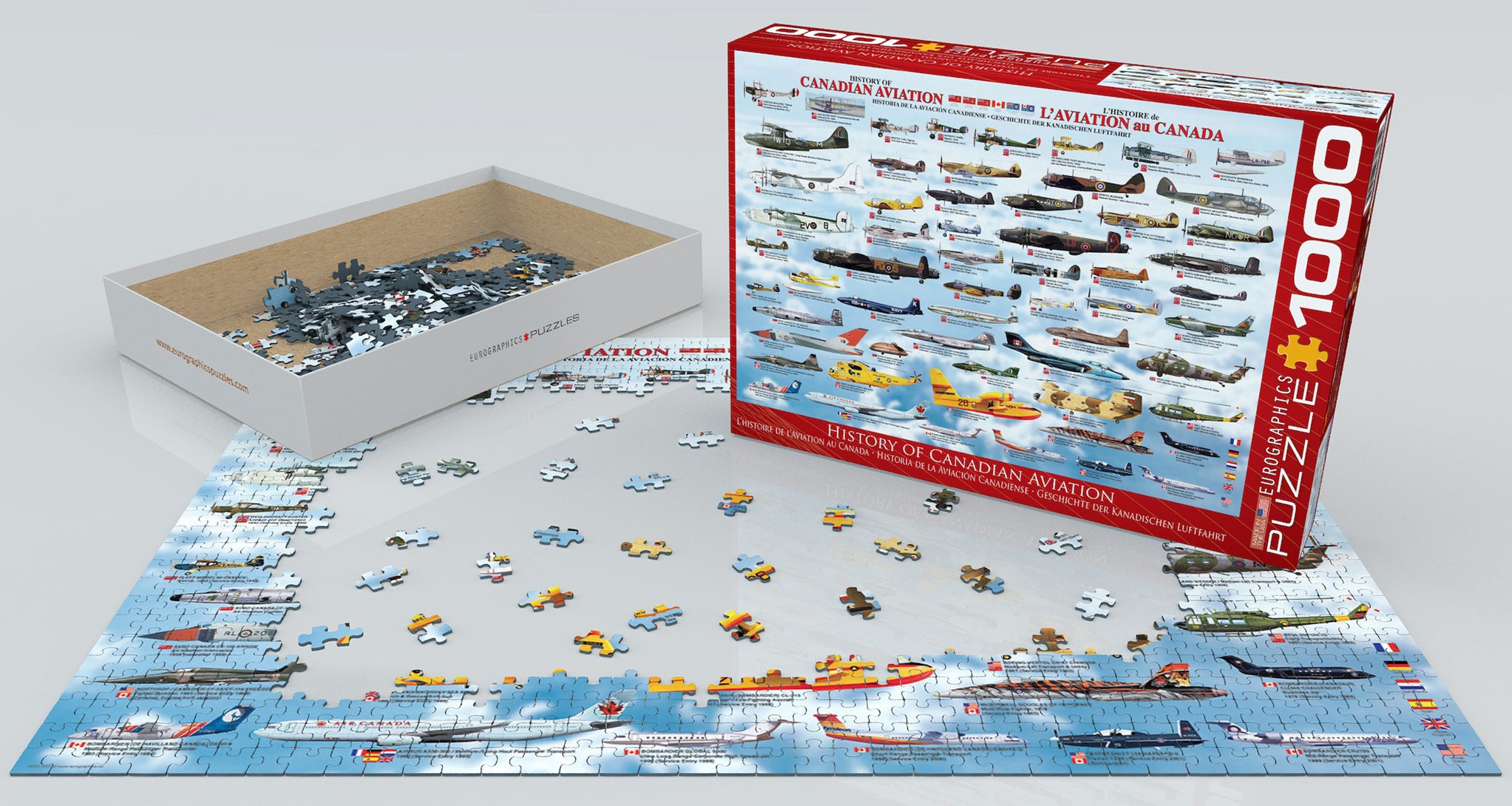 History of Canadian Aviaion 1000 Piece Puzzle - Online Exclusive