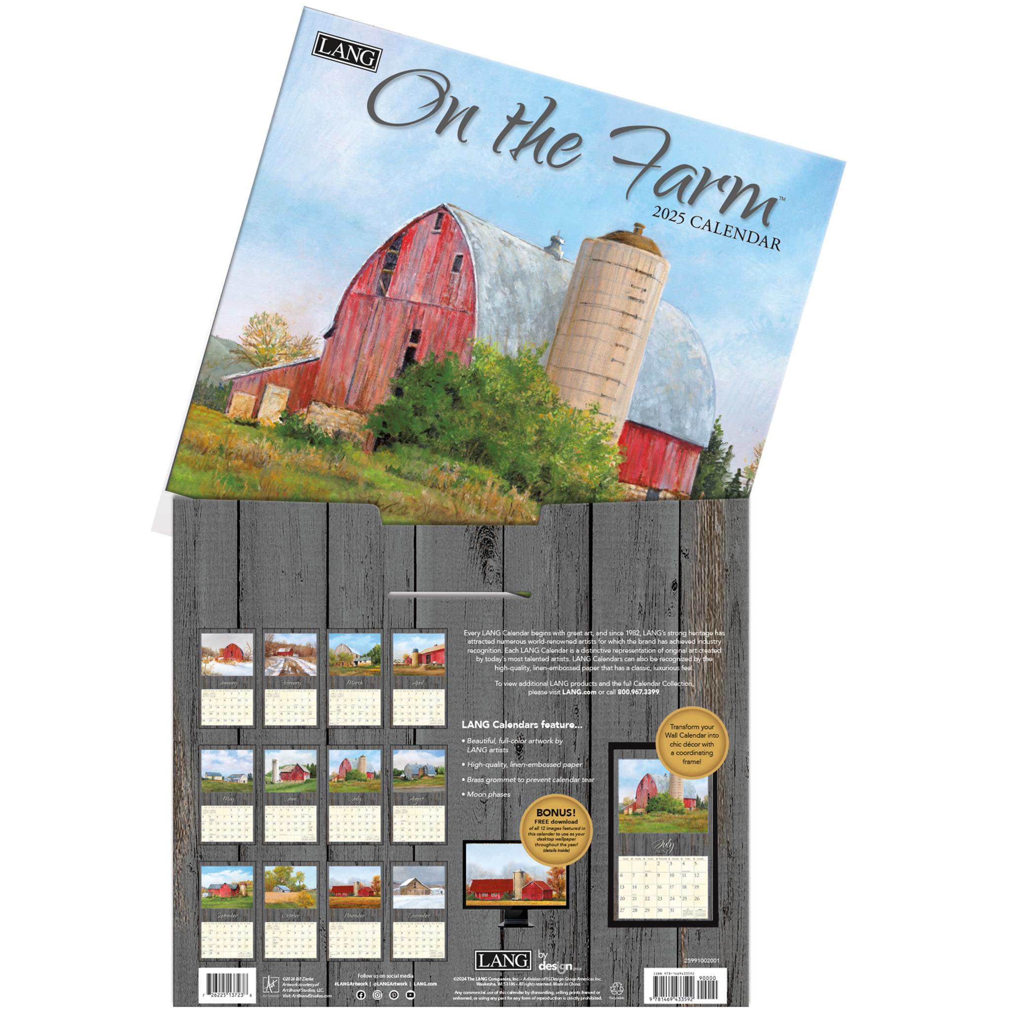 On The Farm Wall 2025 Calendar - Online Exclusive