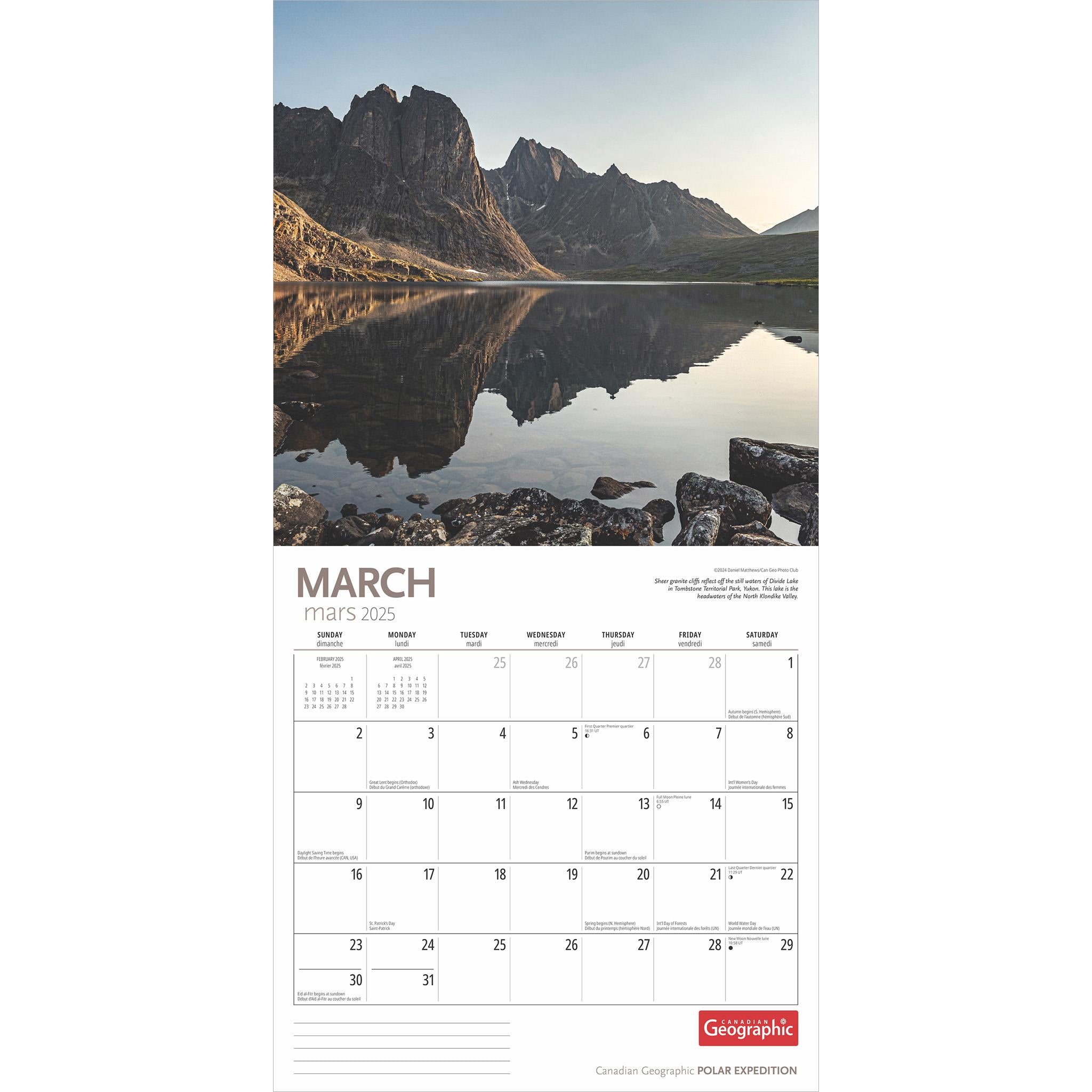 Polar Expedition Canadian Geographic Wall 2025 Calendar - Online Exclusive