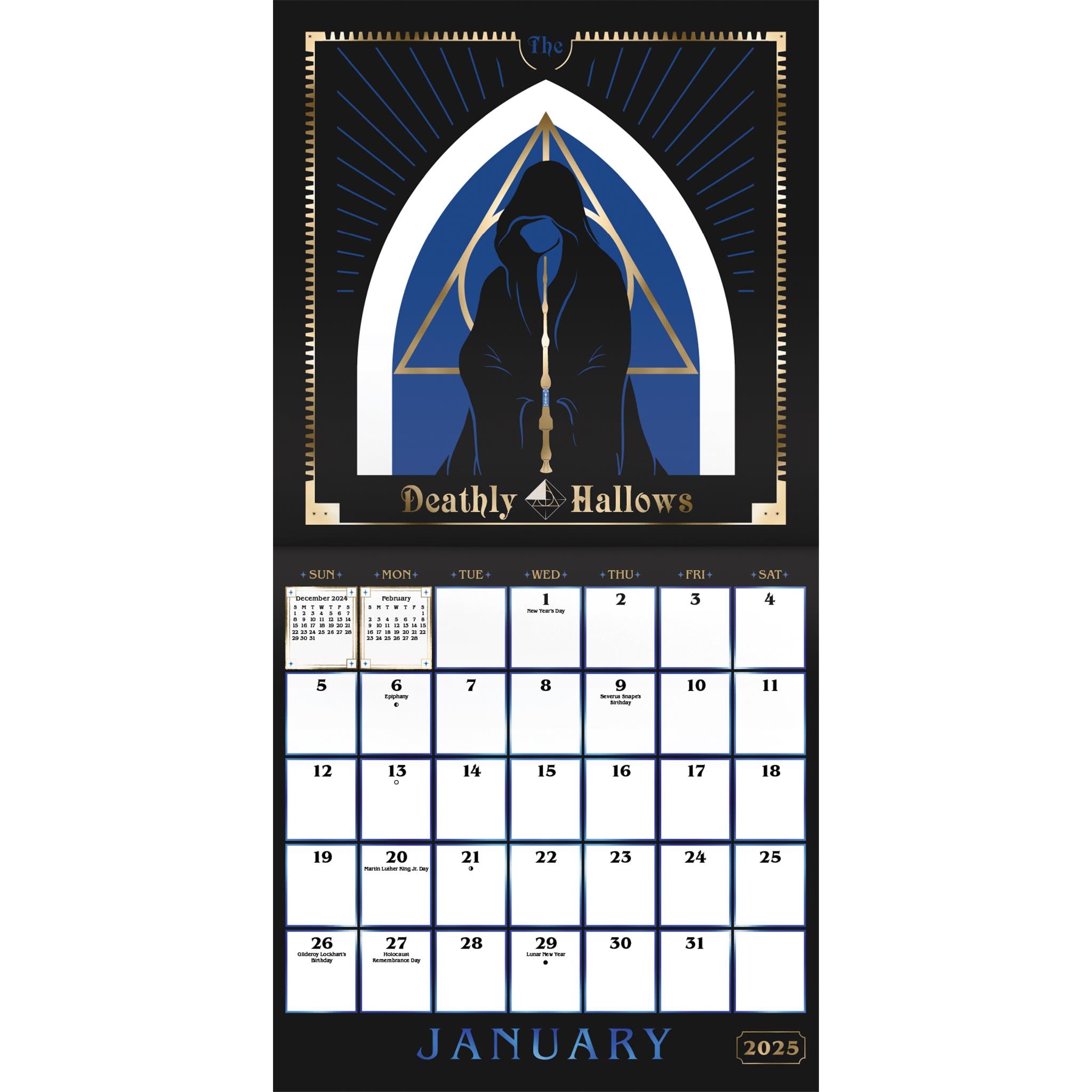 Harry Potter Collectors Edition Wall 2025 Calendar