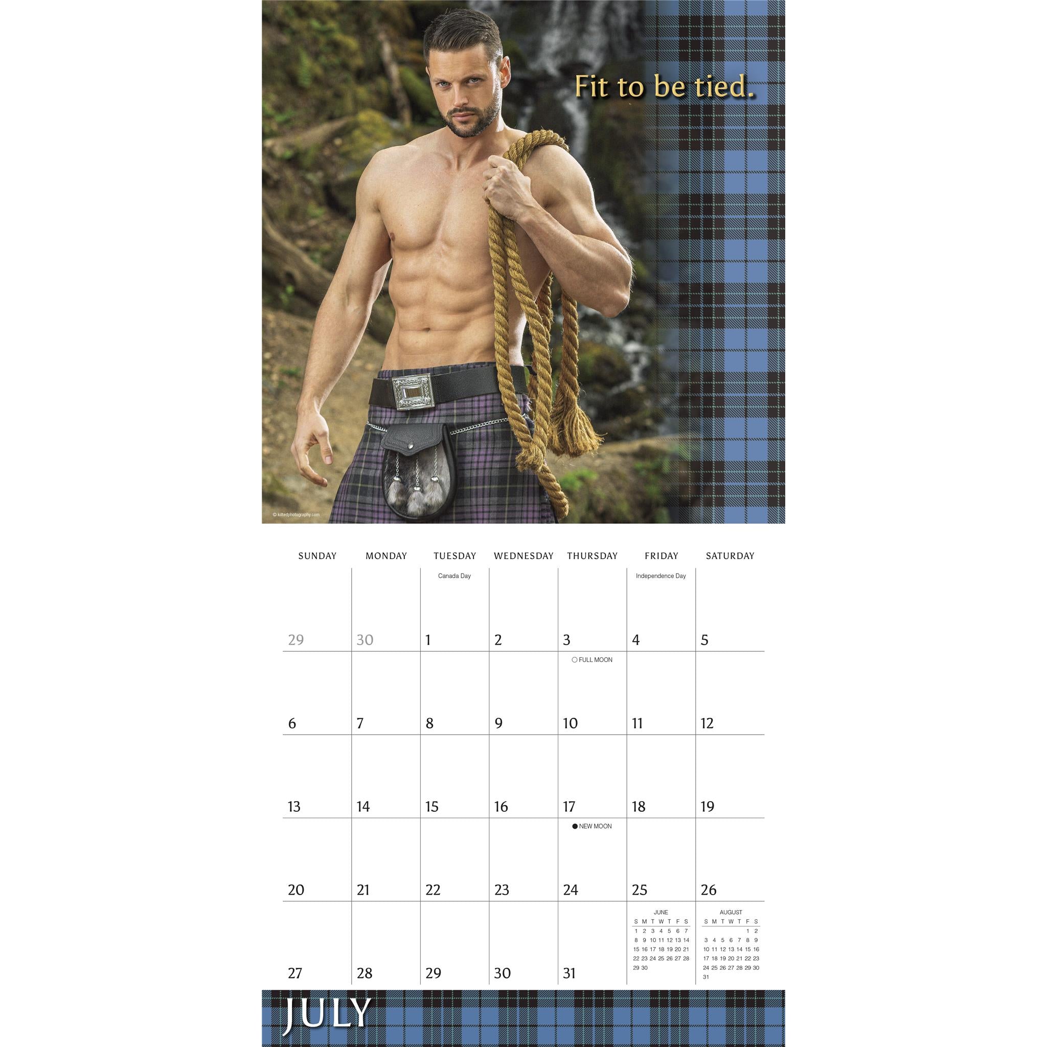 Kilty Pleasures Wall 2025 Calendar