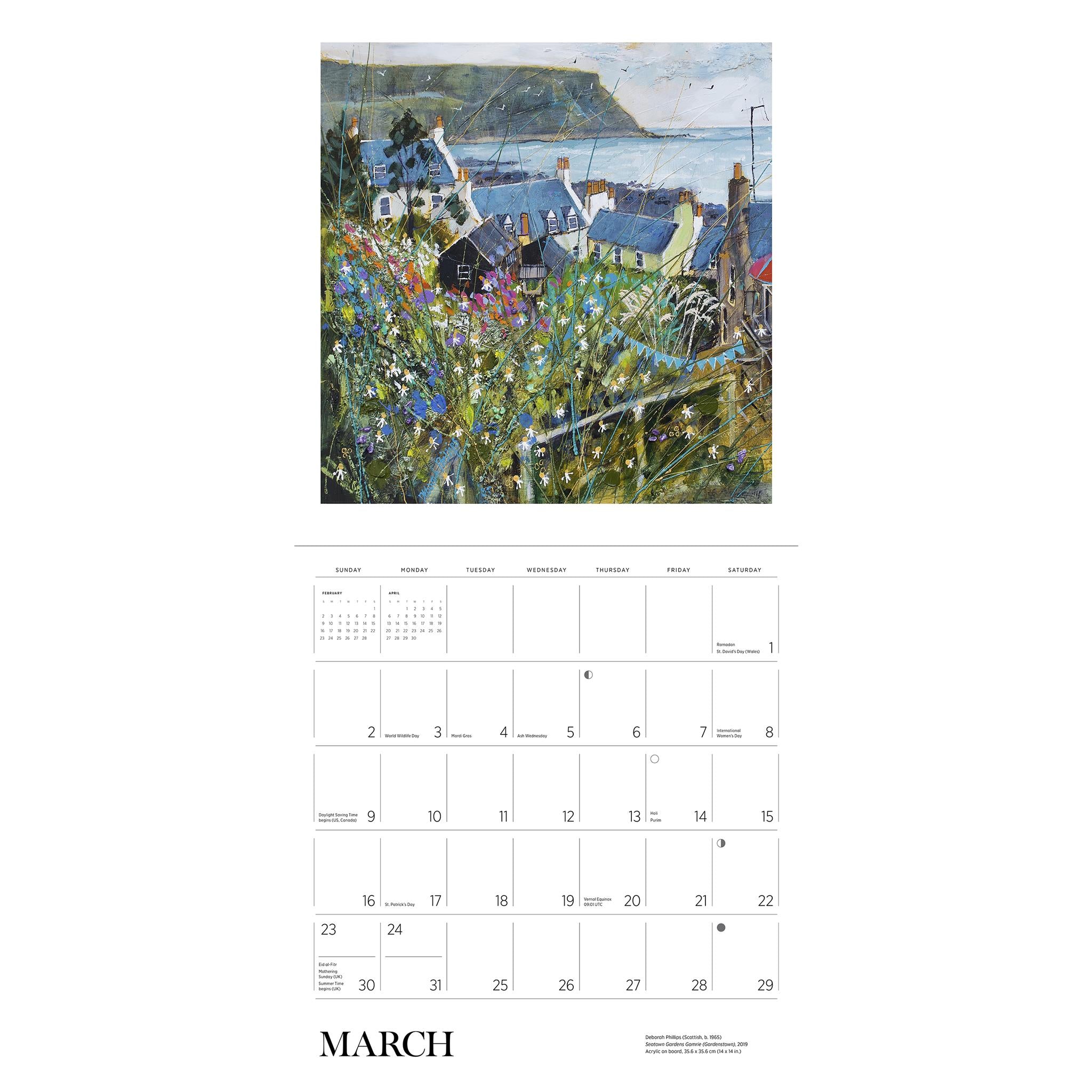 Scotland The Art Of Deborah Phillips Wall 2025 Calendar - Online Exclusive