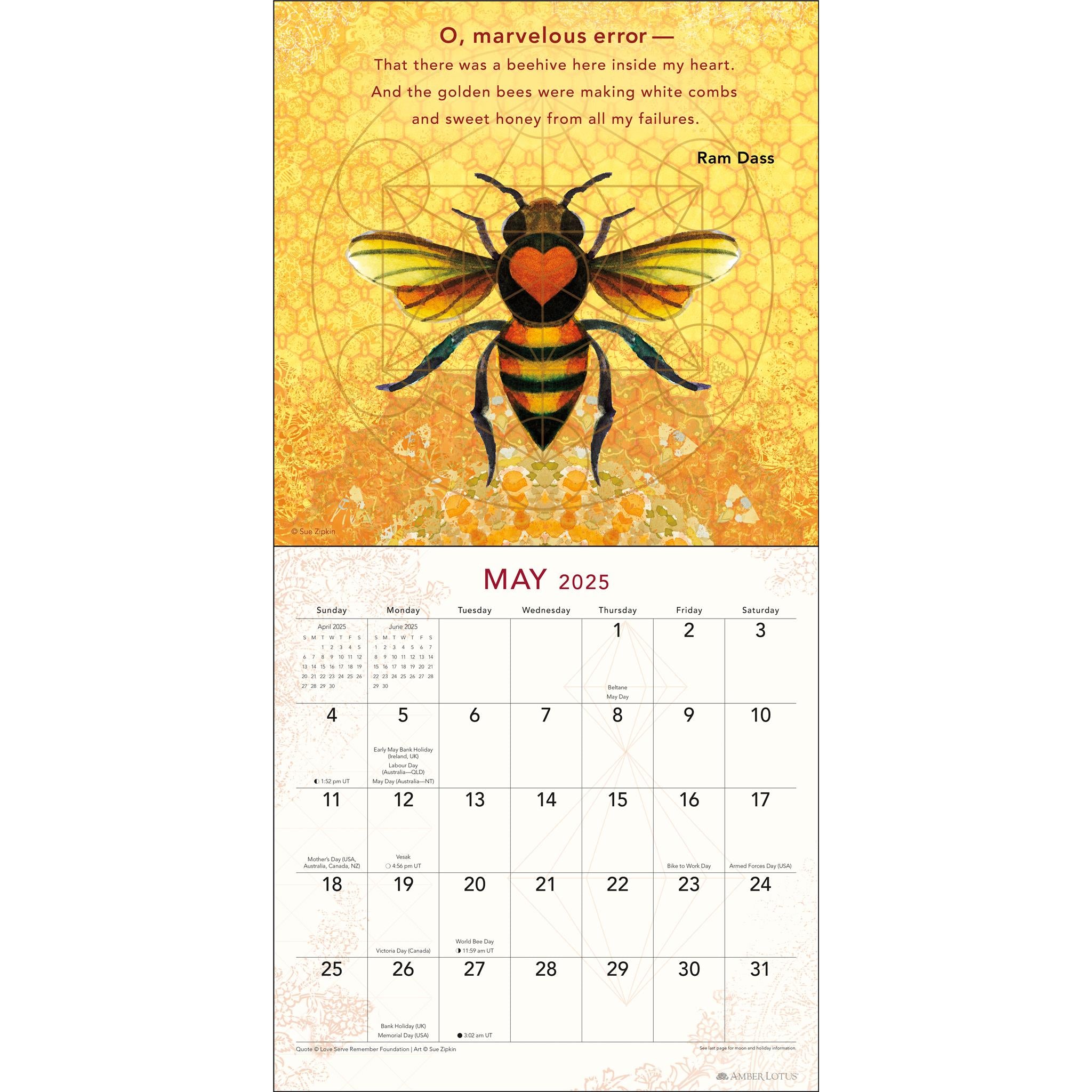 Be Here Now Wall 2025 Calendar - Online Exclusive