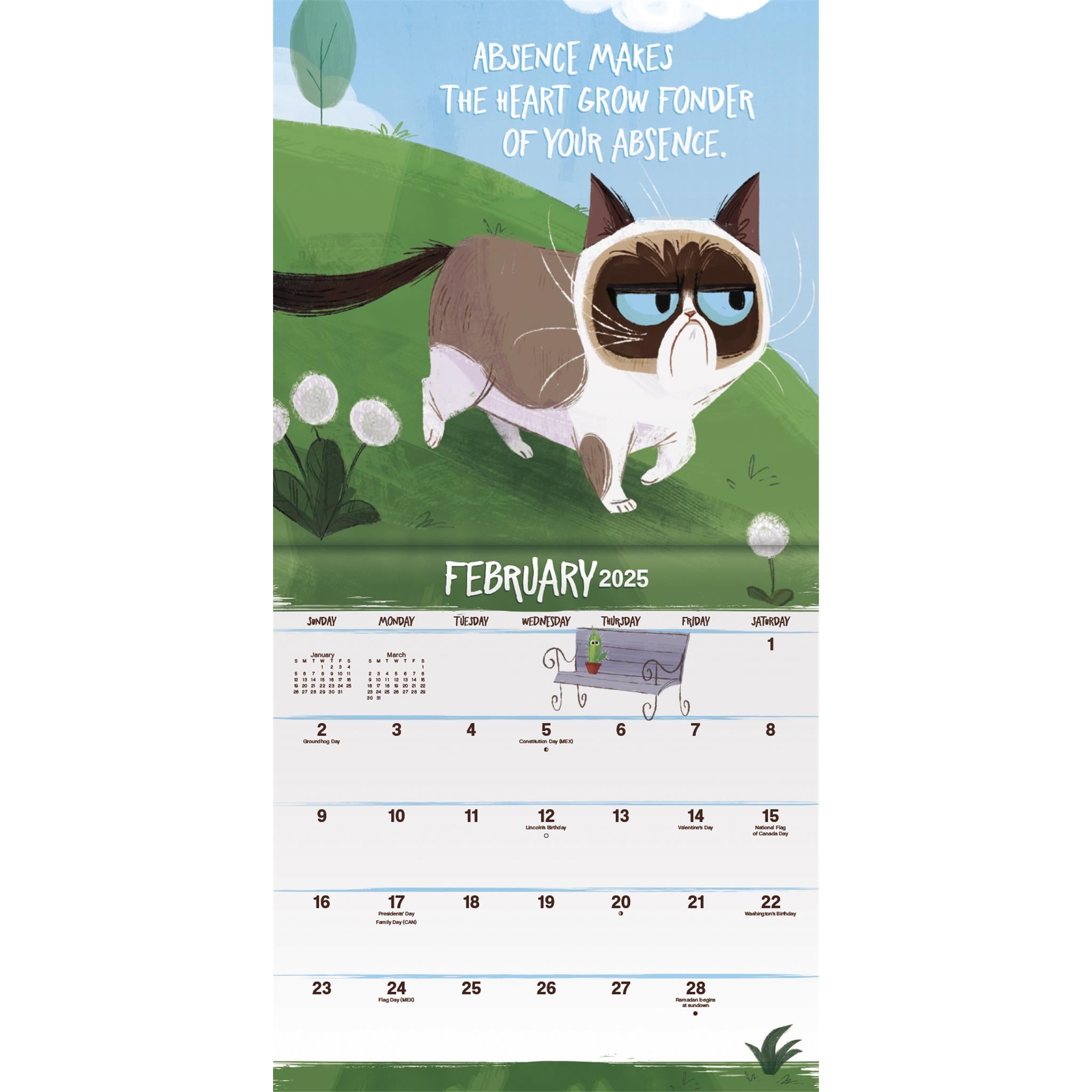 Grumpy Cat Mini 2025 Calendar - Online Exclusive