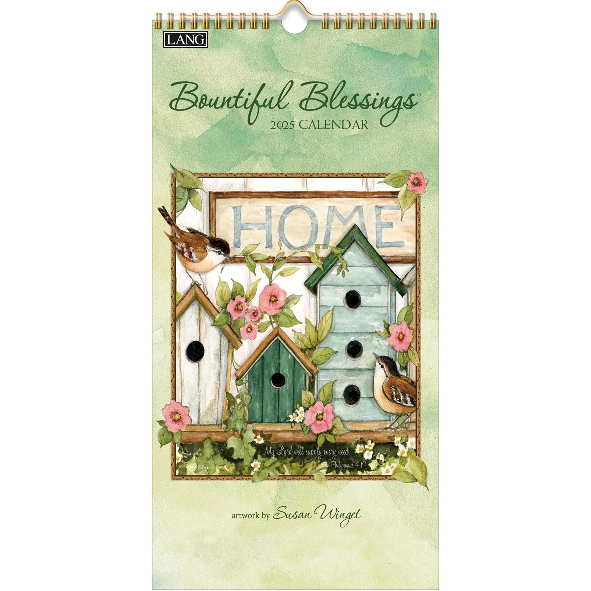 Bountiful Blessings Slim 2025 Calendar product image | Calendar Club Canada