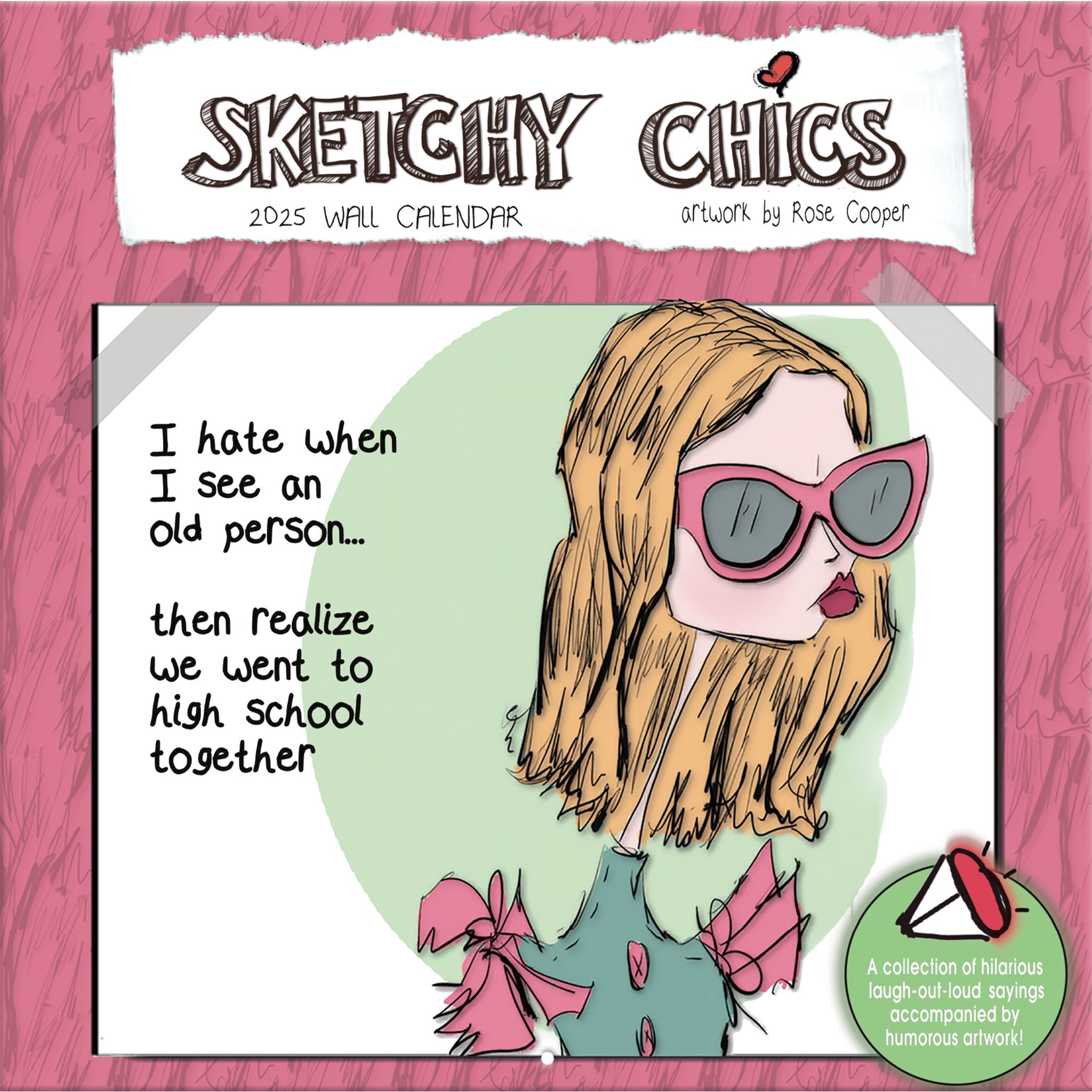 Sketchy Chics Wall 2025 Calendar - Online Exclusive