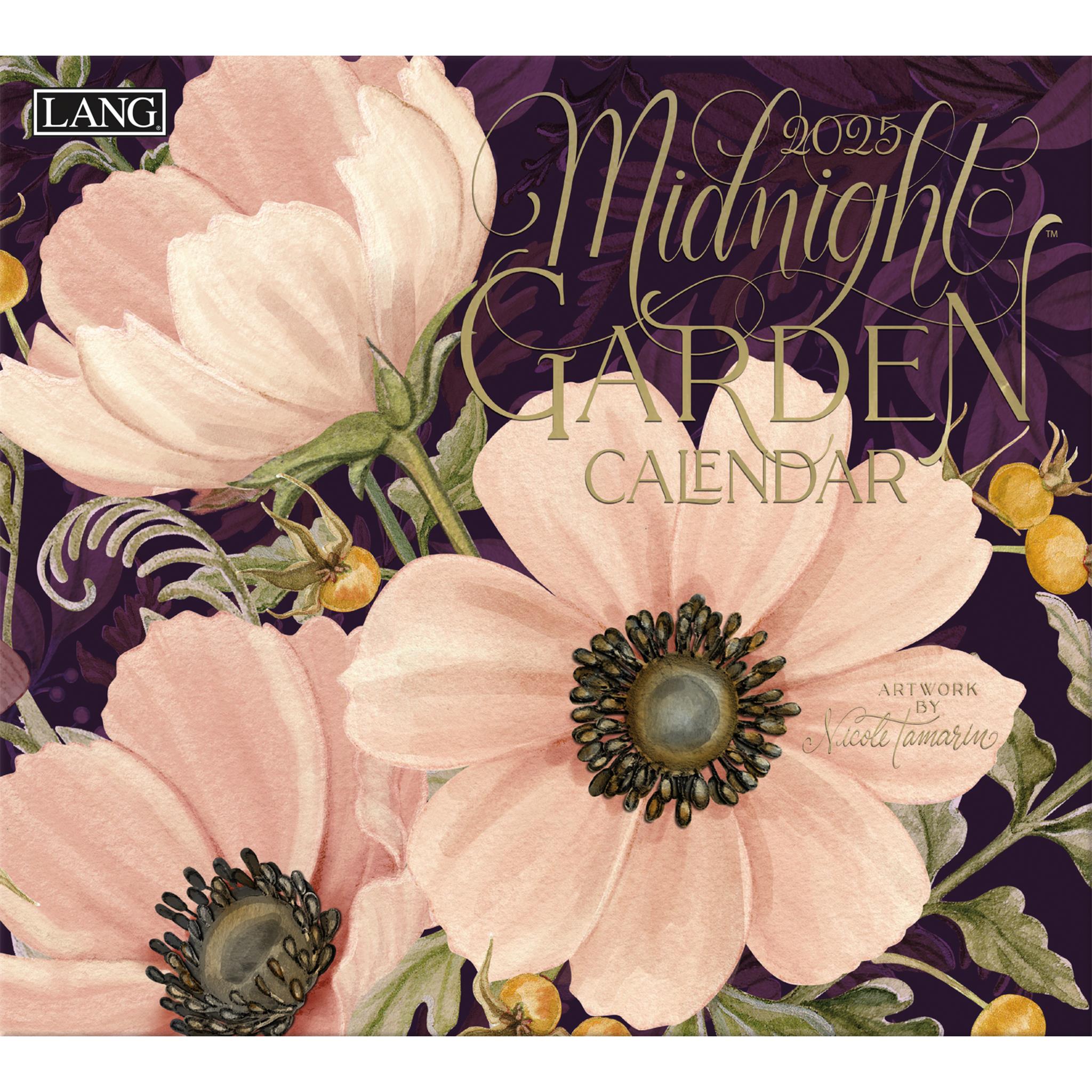 Midnight Garden Special Edition with Print Wall 2025 Calendar