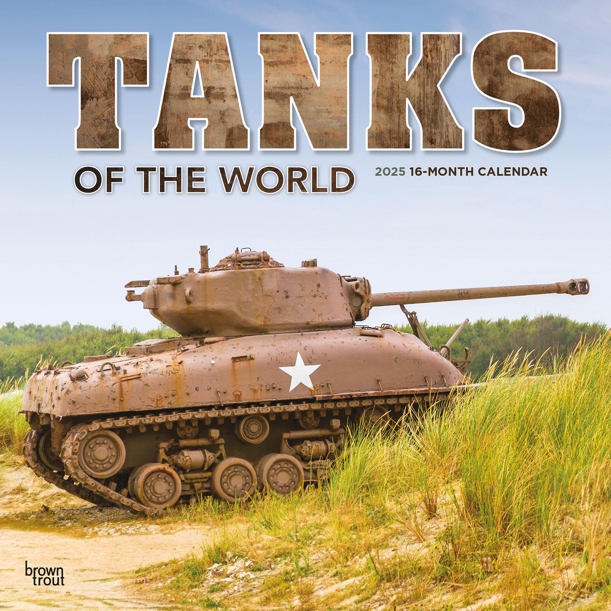 Tanks Of The World Wall 2025 Calendar