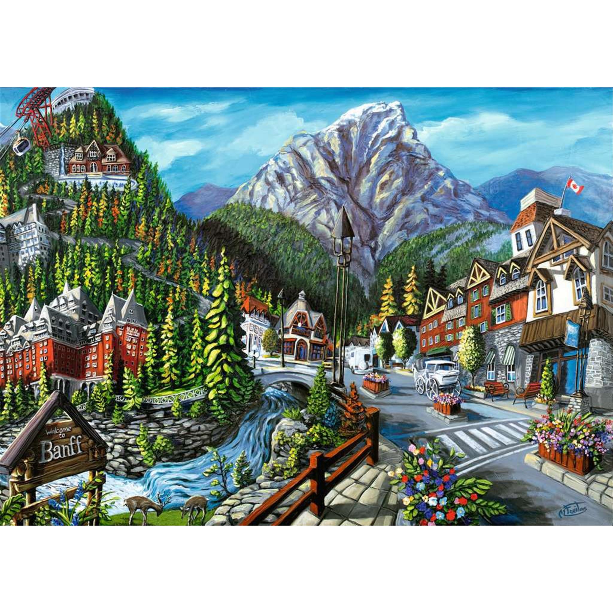 Welcome to Banff 1000 Piece Puzzle Ravensburger