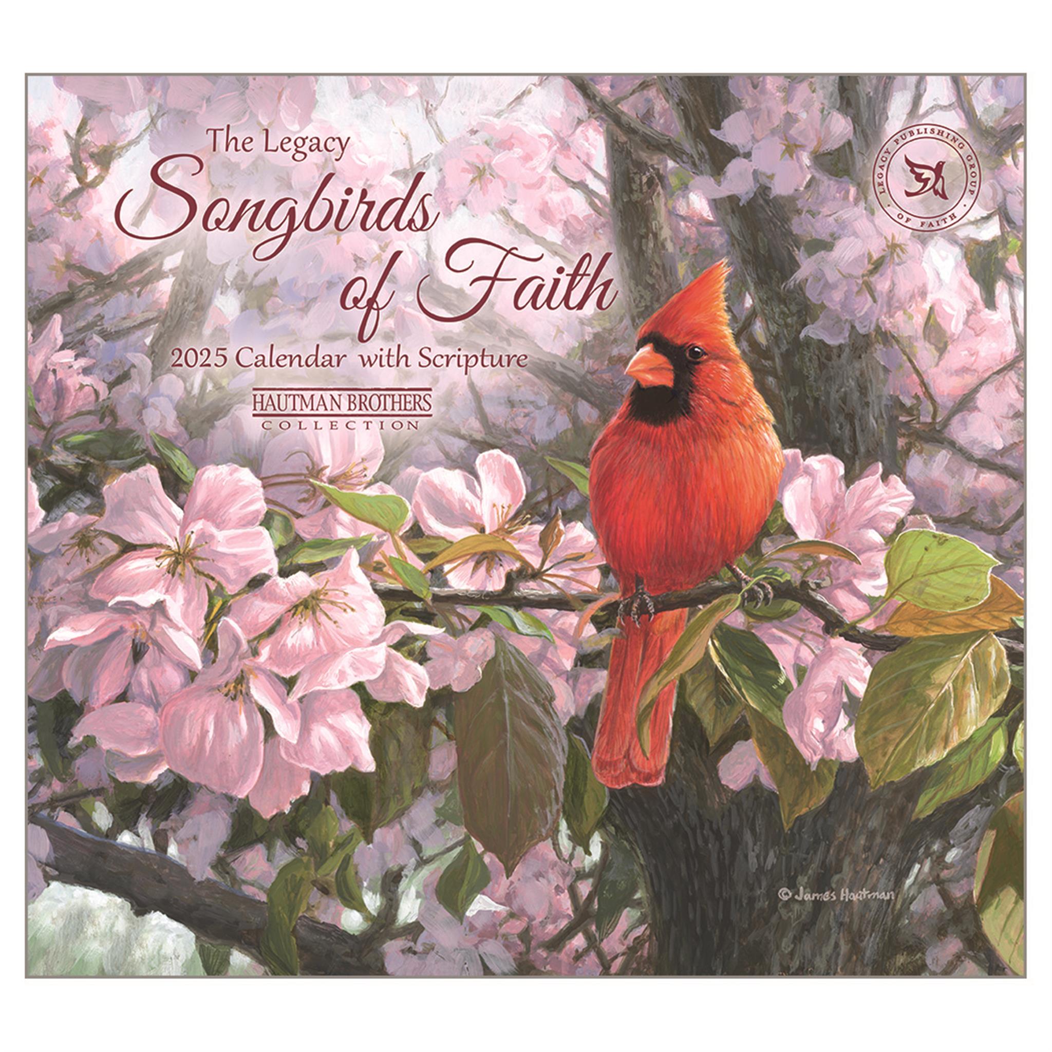 Songbirds Of Faith Wall 2025 Calendar - Online Exclusive