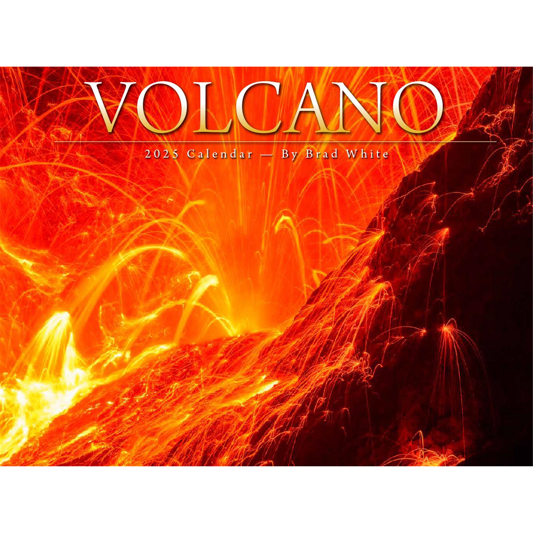 Volcanoes Wall 2025 Calendar