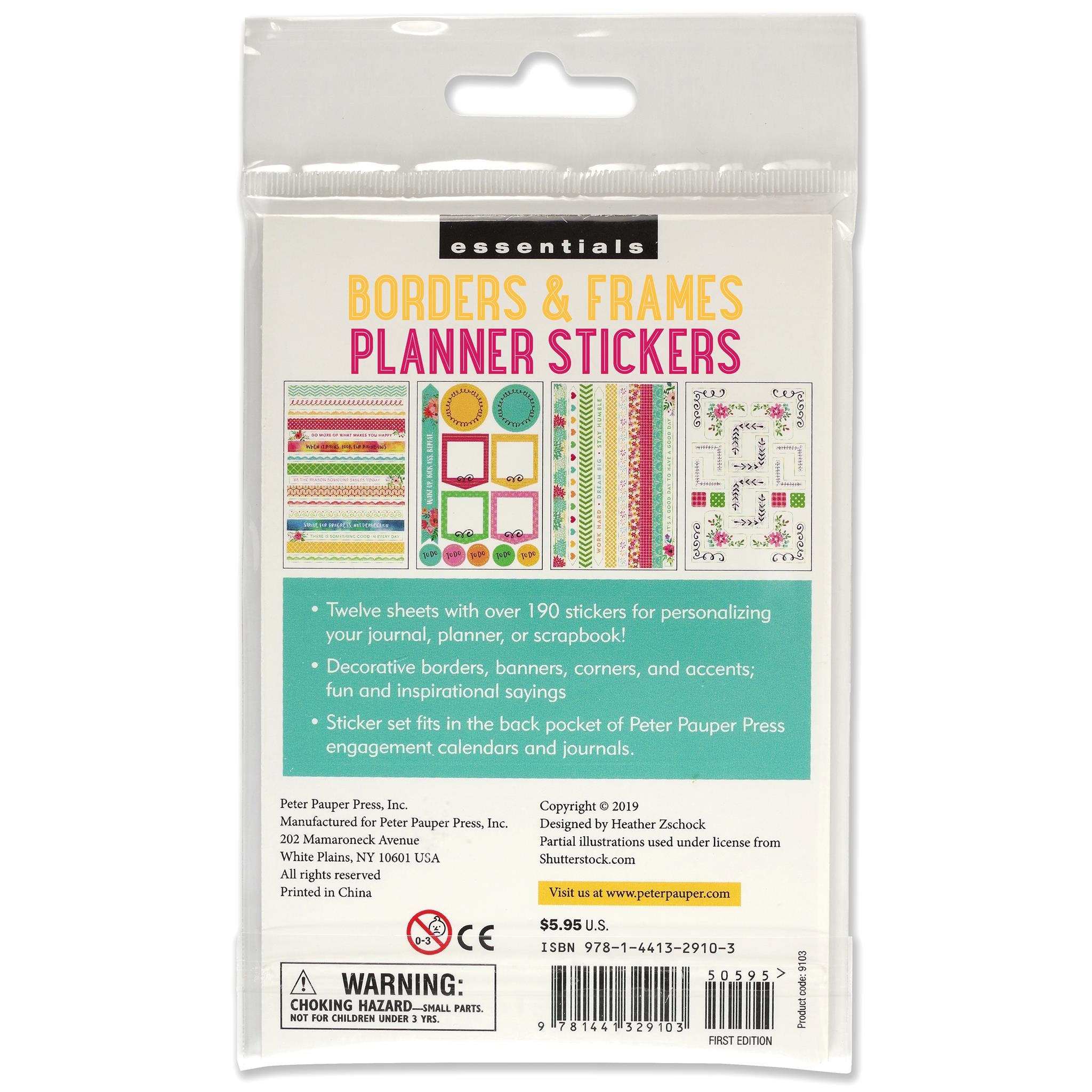 Borders Frames Planner Stickers