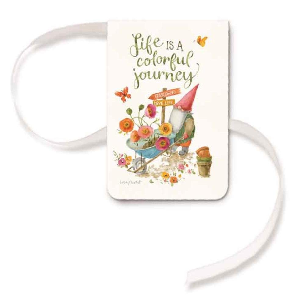 Colorful Journey Magnetic Page Clips w Ribbon