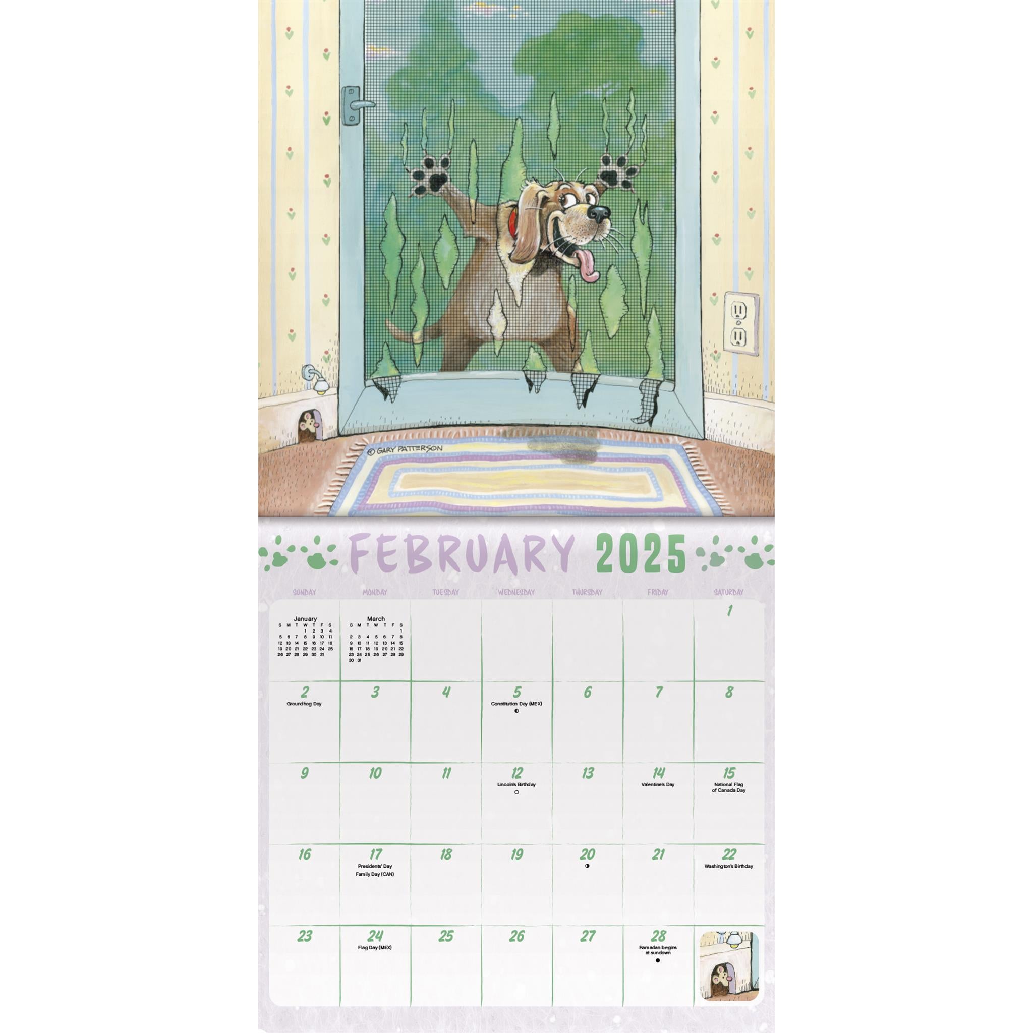 Dogs Gary Patterson Mini 2025 Calendar - Online Exclusive