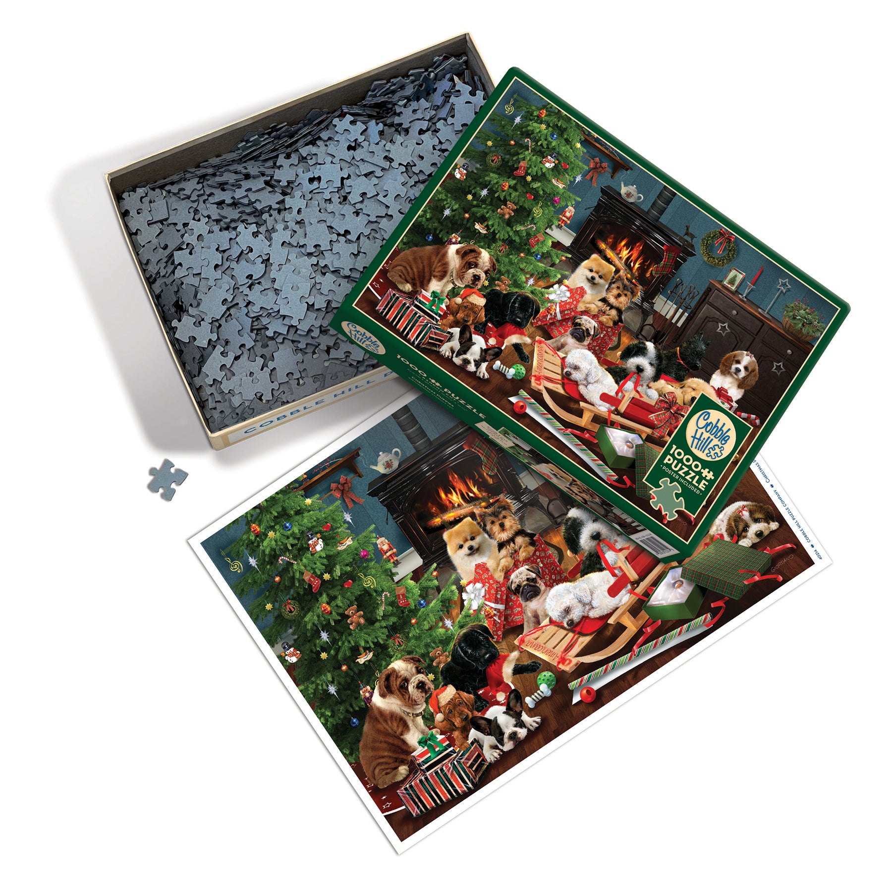 Christmas Puppies 1000 Piece Puzzle - Online Exclusive