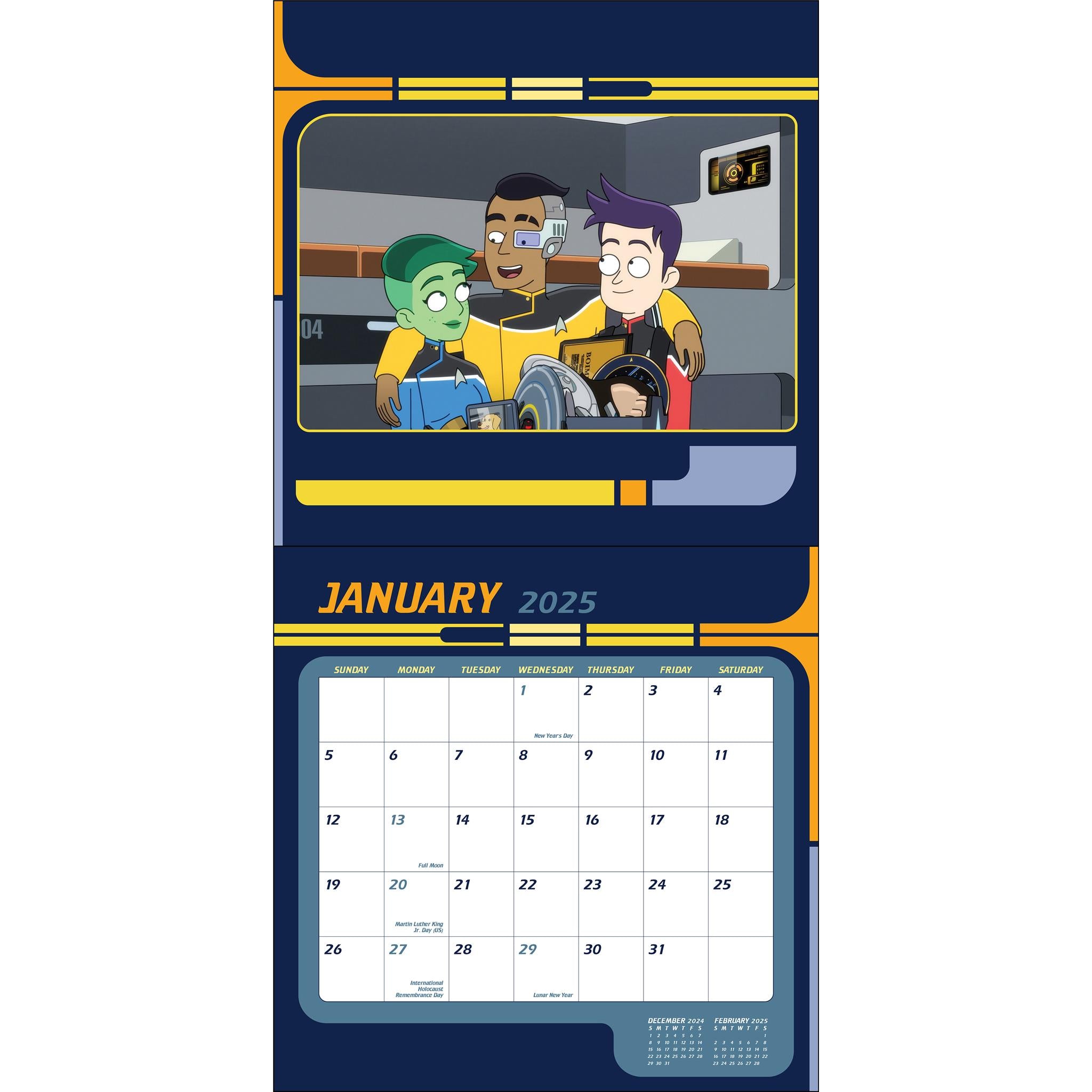 Star Trek Lower Decks Wall 2025 Calendar - Online Exclusive