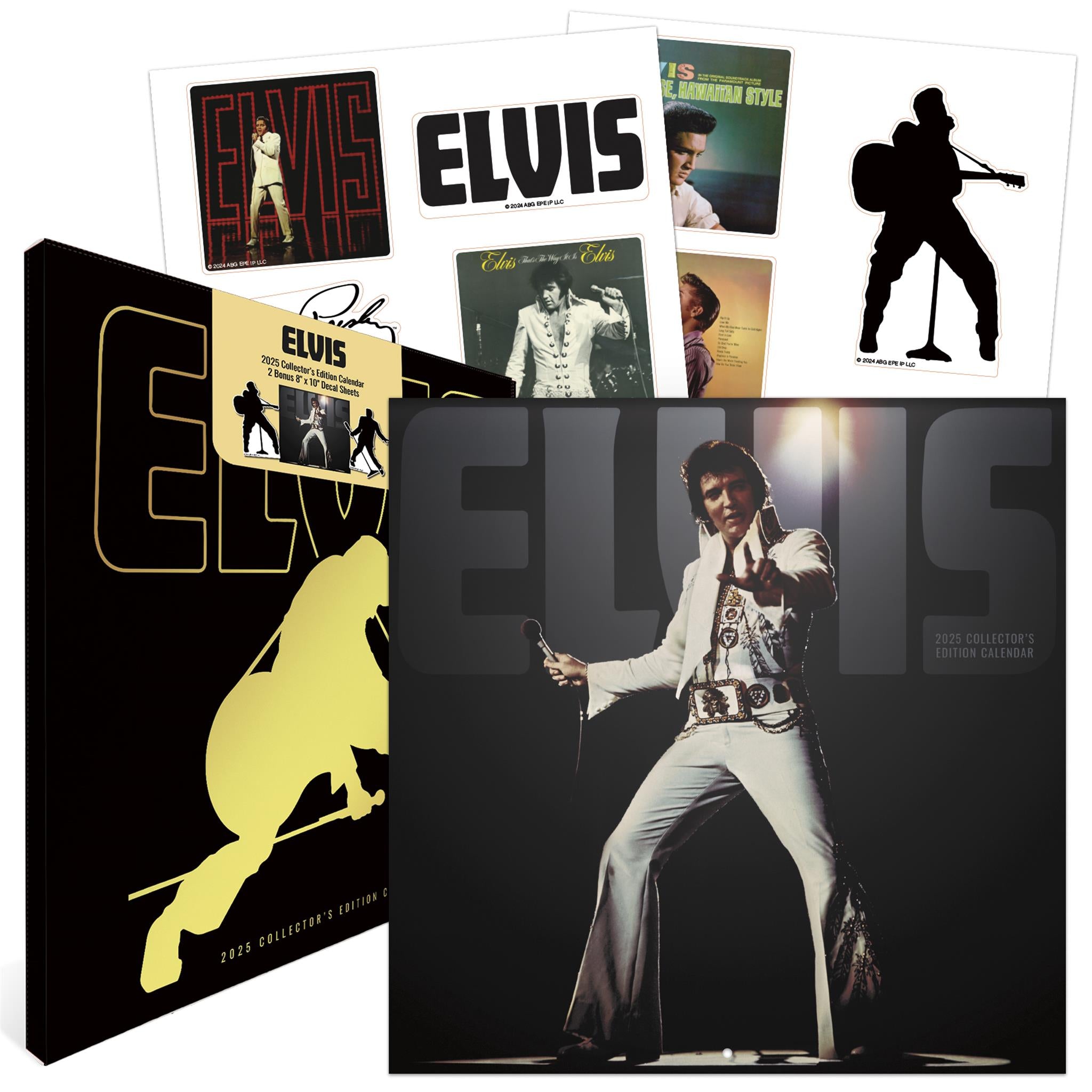 Elvis Presley Collectors Edition Wall 2025 Calendar - Online Exclusive