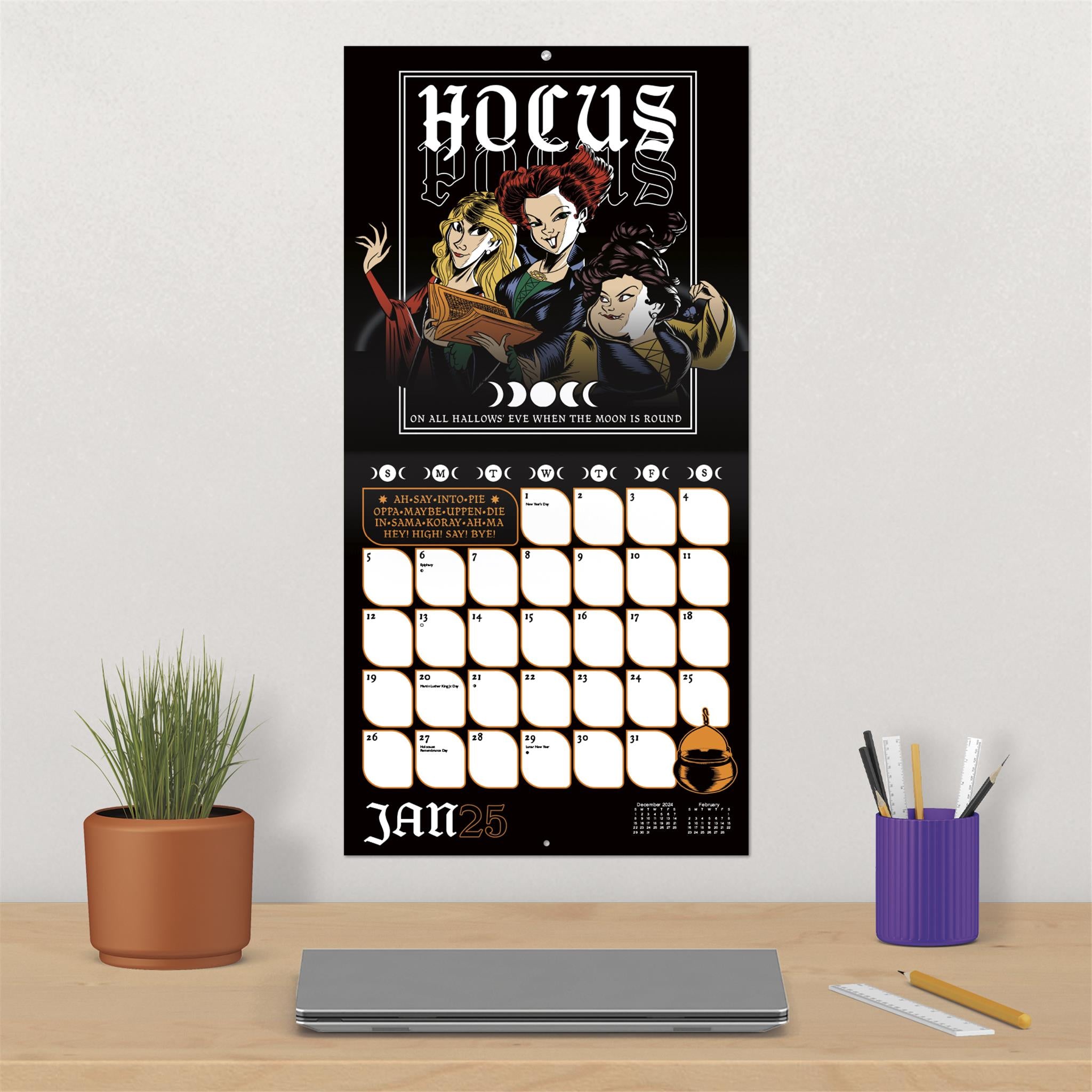 Hocus Pocus Wall 2025 Calendar - Online Exclusive