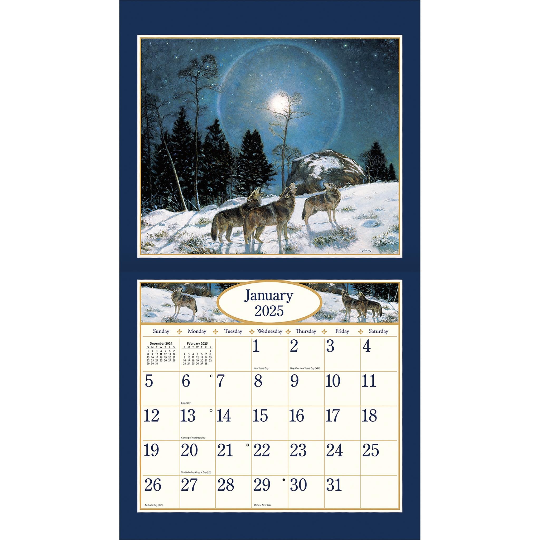 Four Seasons Wall 2025 Calendar