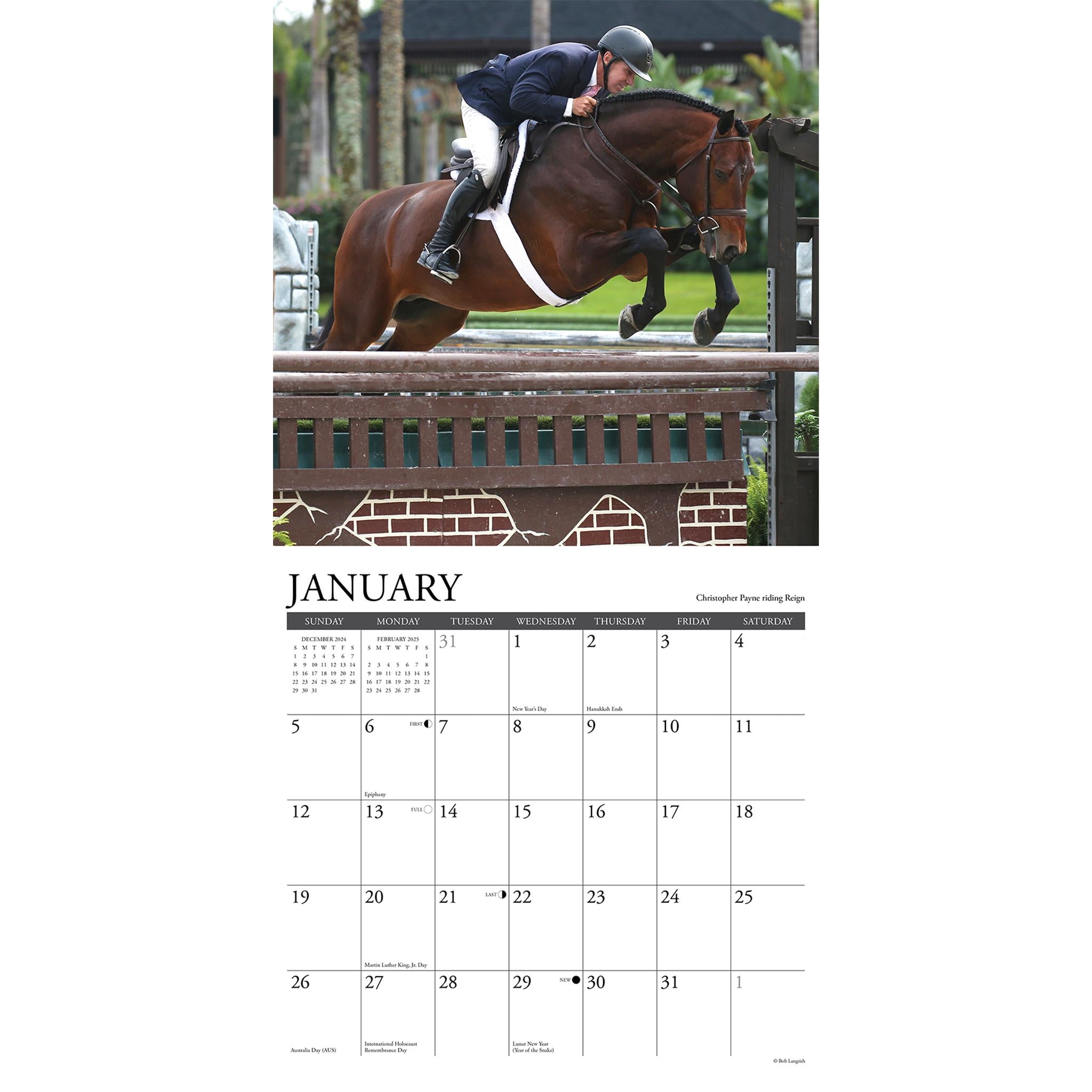 Hunter And Jumper Wall 2025 Calendar - Online Exclusive