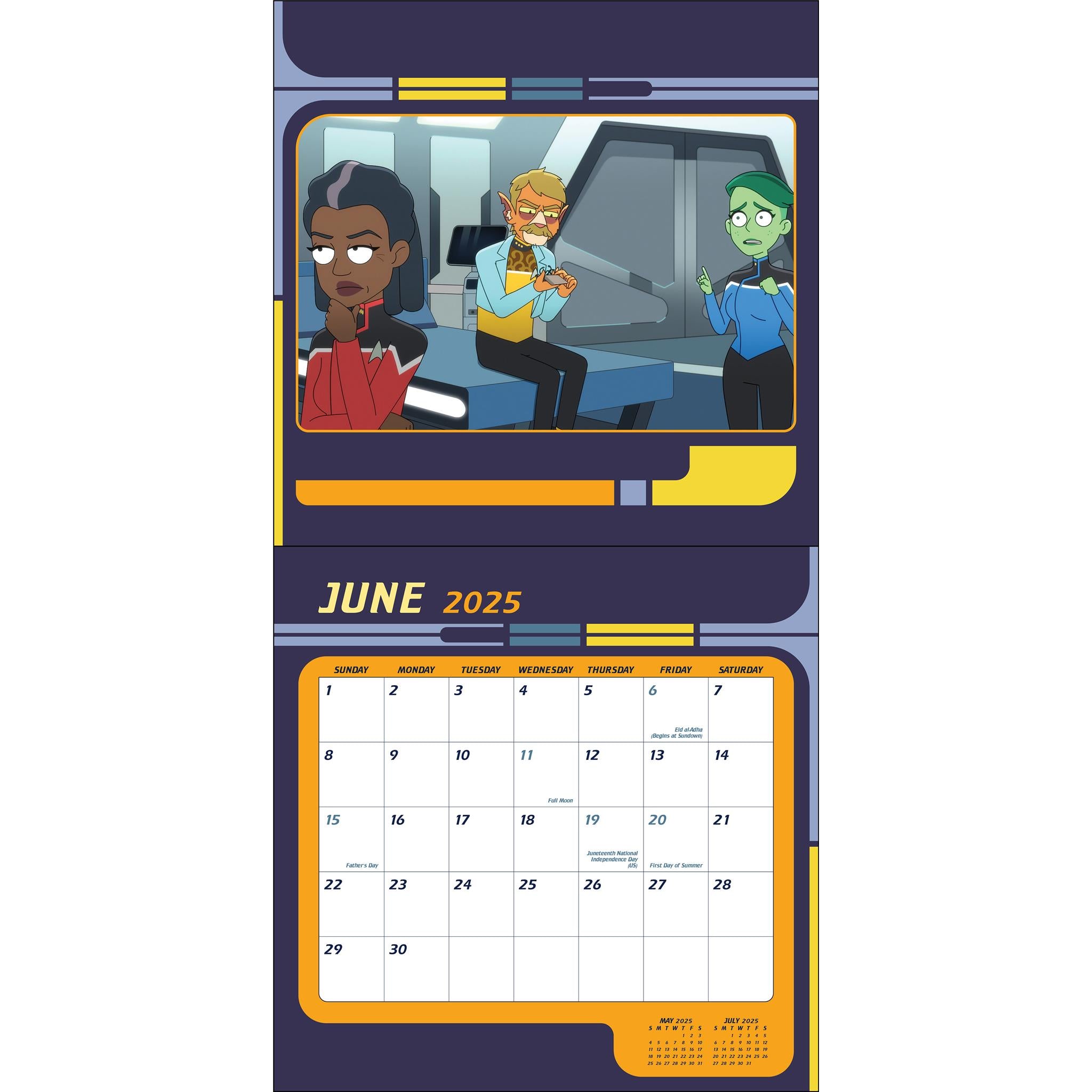 Star Trek Lower Decks Wall 2025 Calendar - Online Exclusive