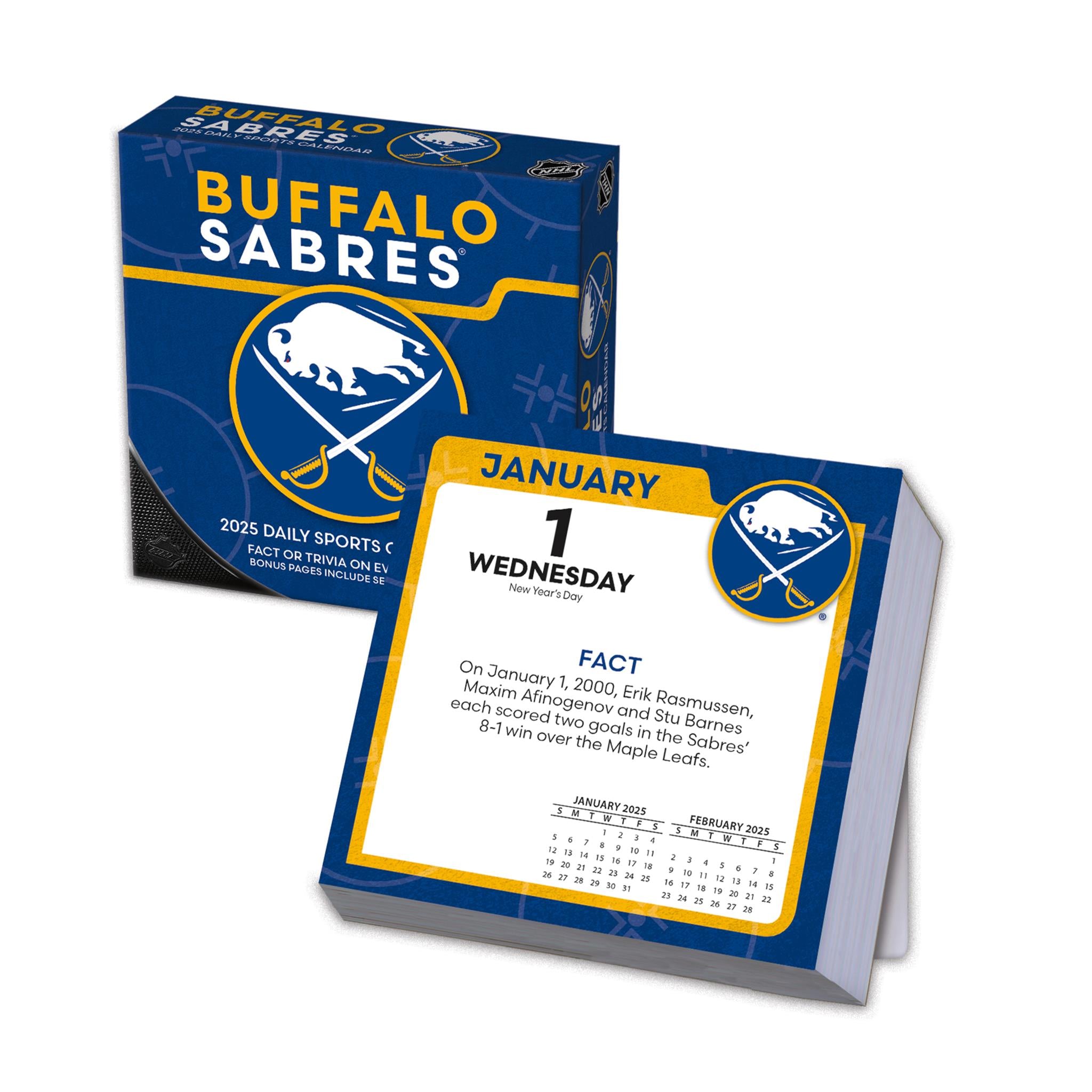 NHL Buffalo Sabres Box 2025 Calendar - Online Exclusive