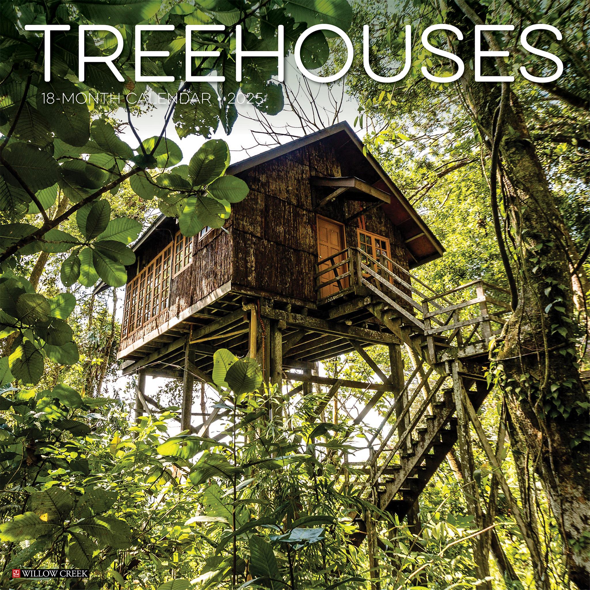 Treehouses Wall 2025 Calendar