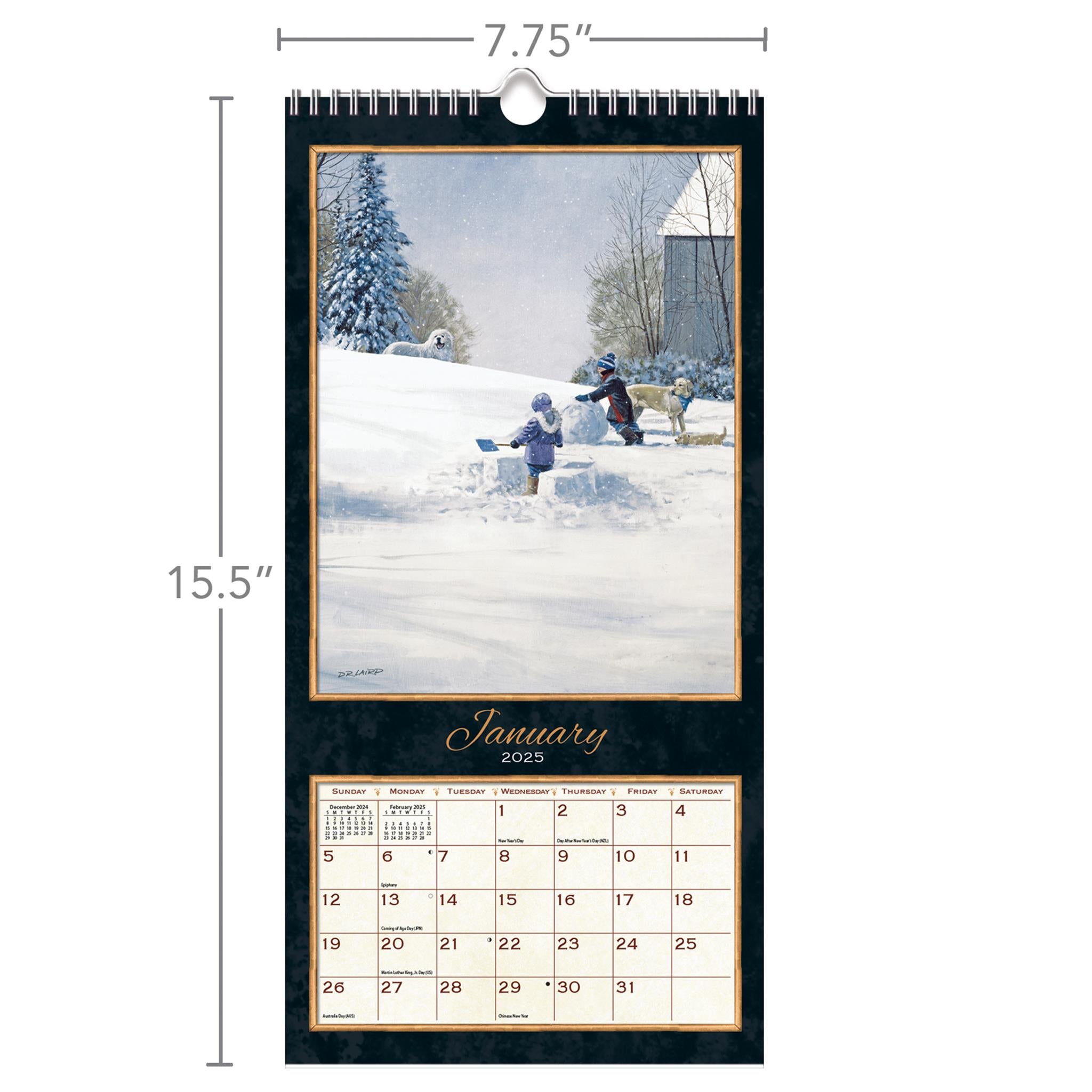 Treasured Times Slim 2025 Calendar product image | Calendar Club Canada