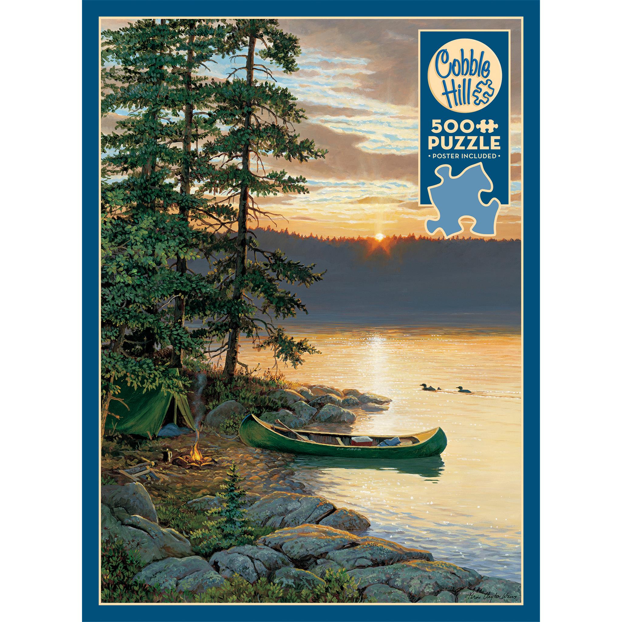 Canoe Lake 500 Piece Puzzle Cobble Hill