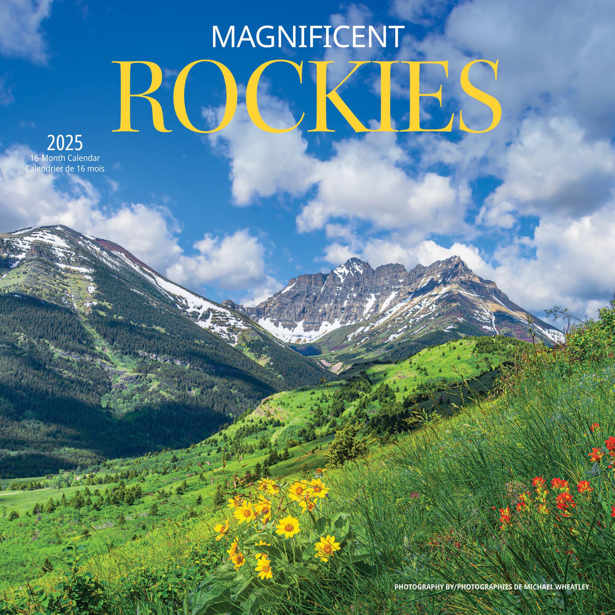 Magnificent Rockies Wall 2025 Calendar