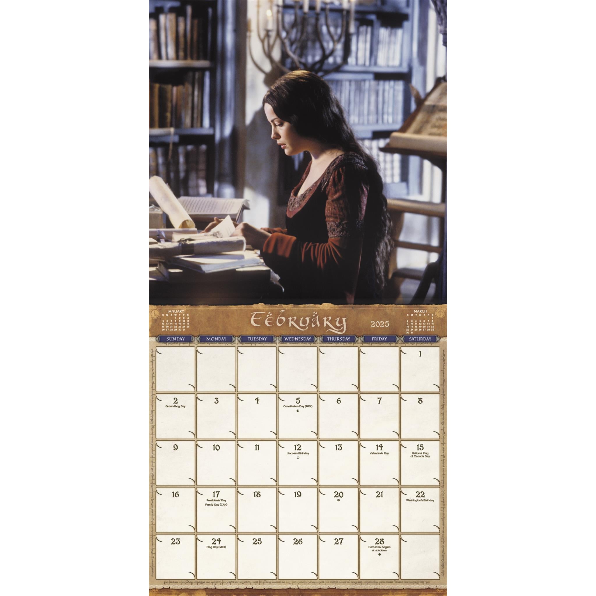 The Lord Of The Rings Collectors Edition Wall 2025 Calendar - Online Exclusive