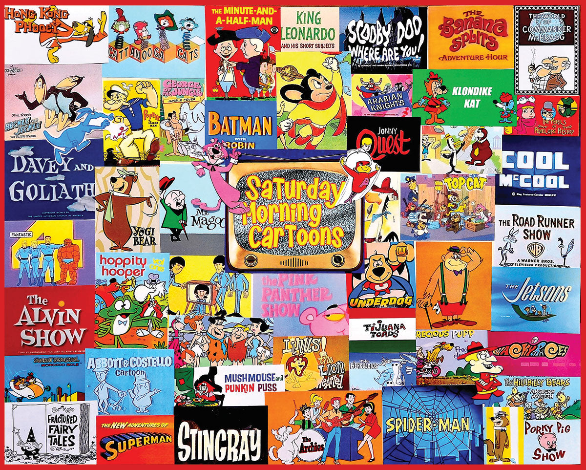 Saturday Morning Cartoons 1000 Piece Puzzle - Online Exclusive