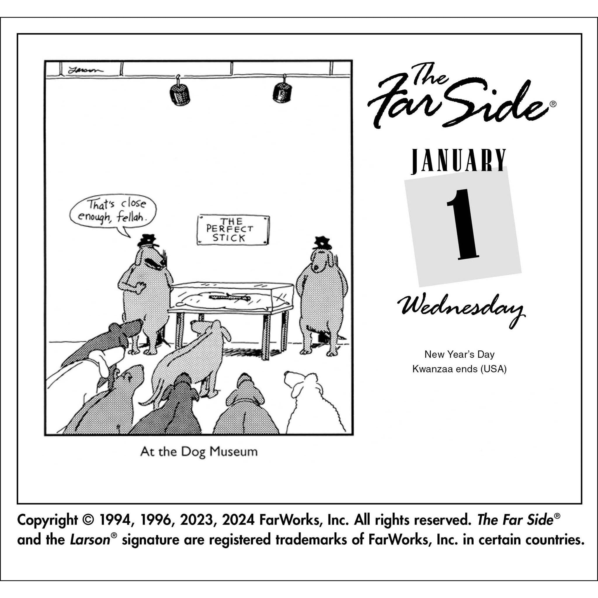 Far Side Off The Wall Box 2025 Calendar