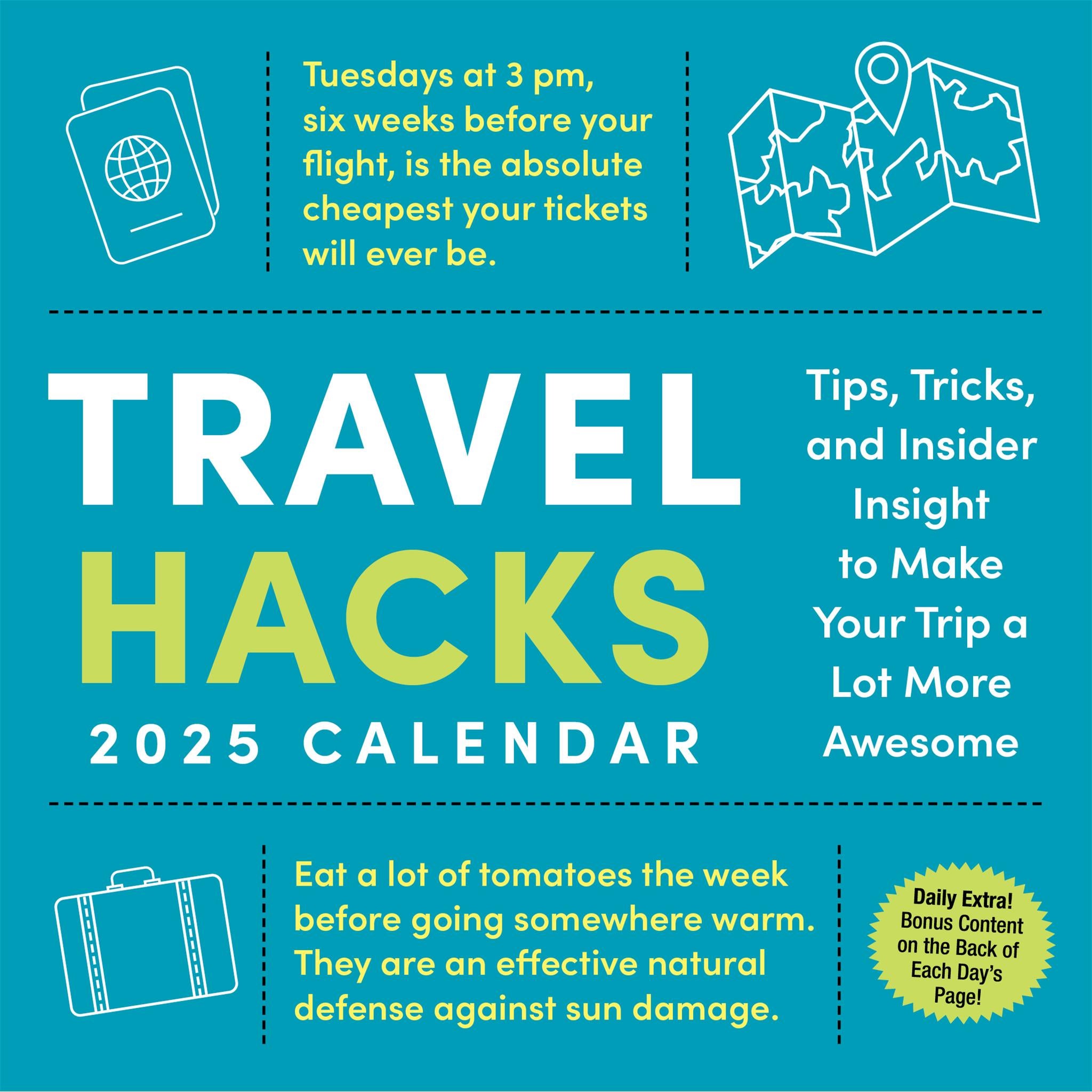 Travel Hacks Box 2025 Calendar - Online Exclusive