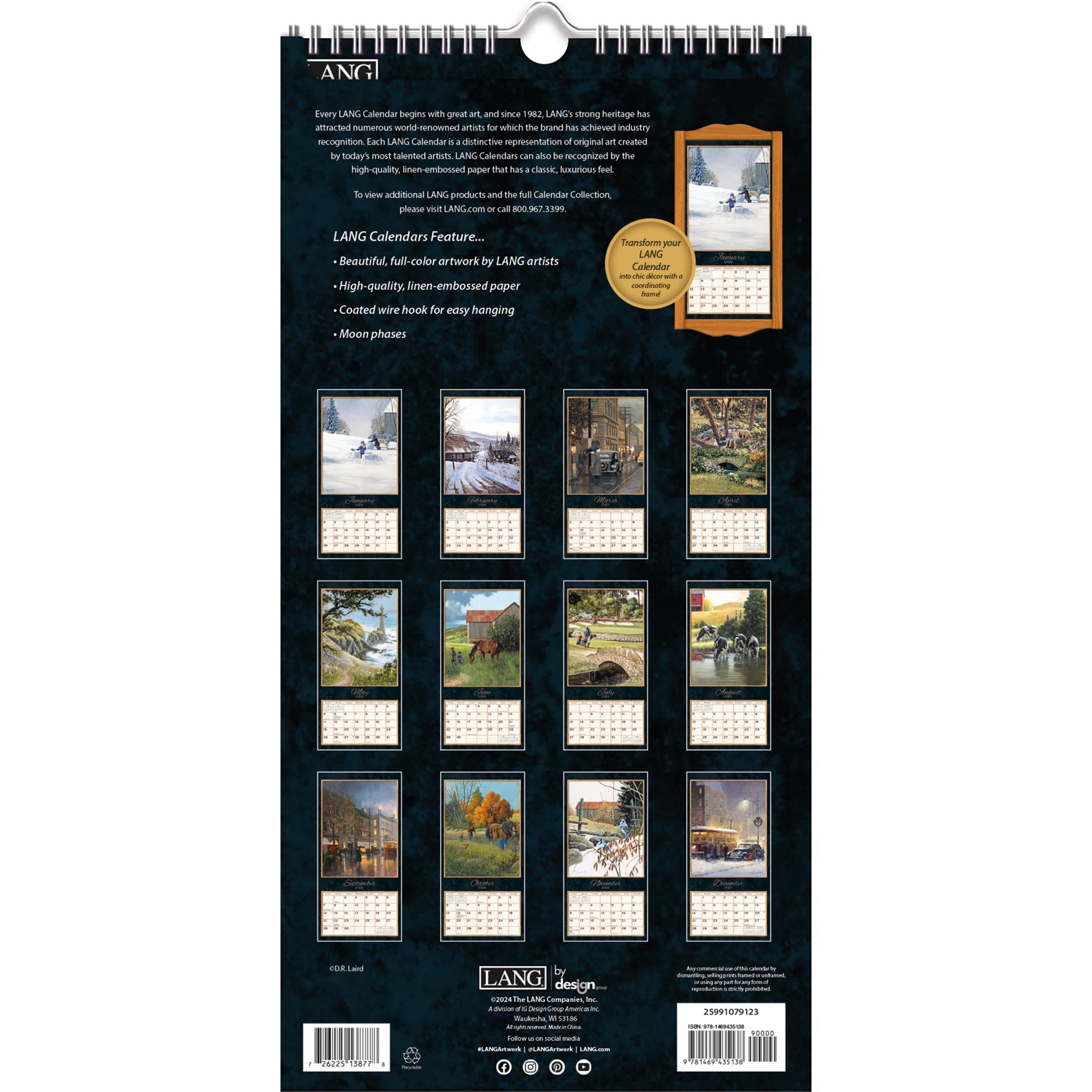 Treasured Times Slim 2025 Calendar product image | Calendar Club Canada