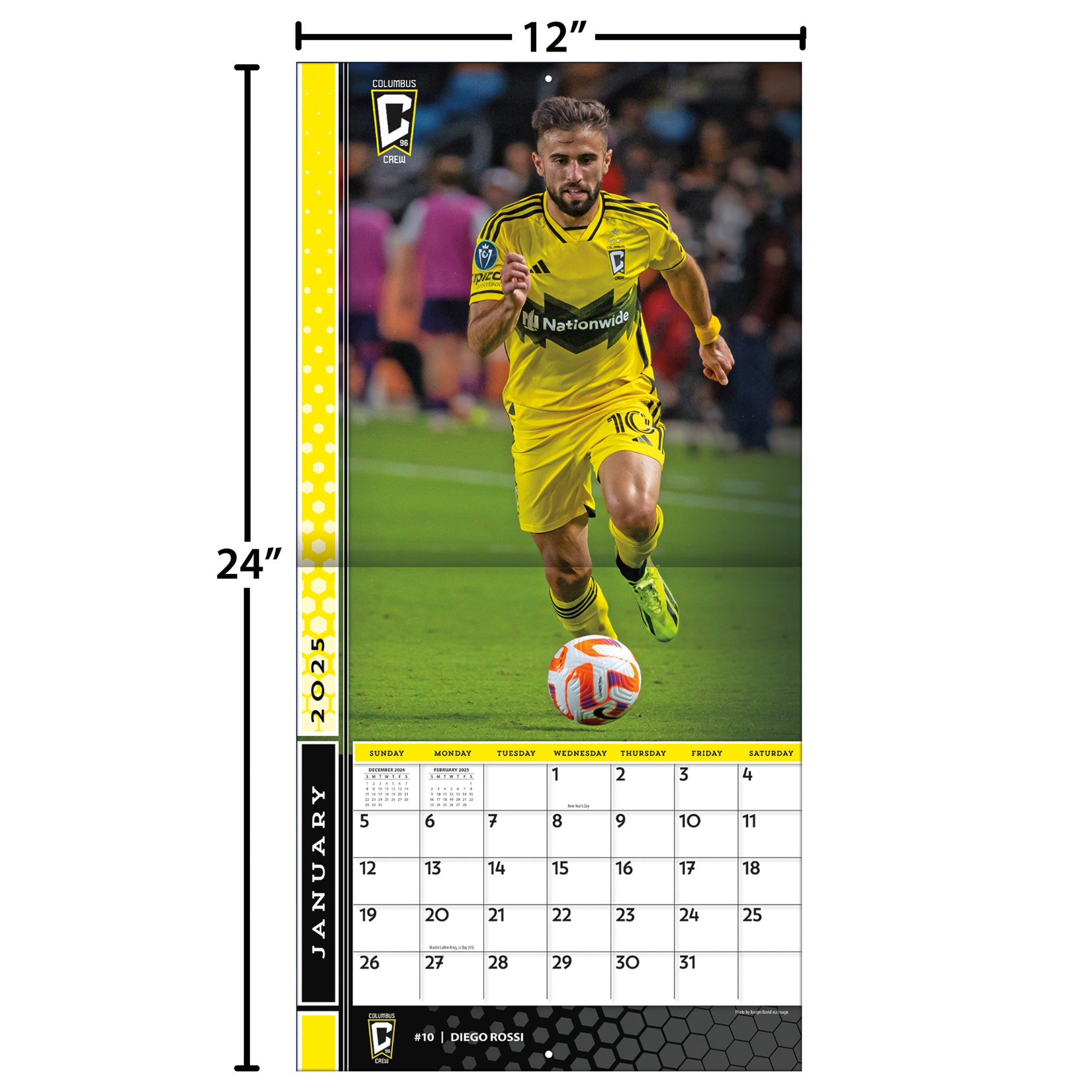 MLS Columbus Crew Wall 2025 Calendar - Online Exclusive