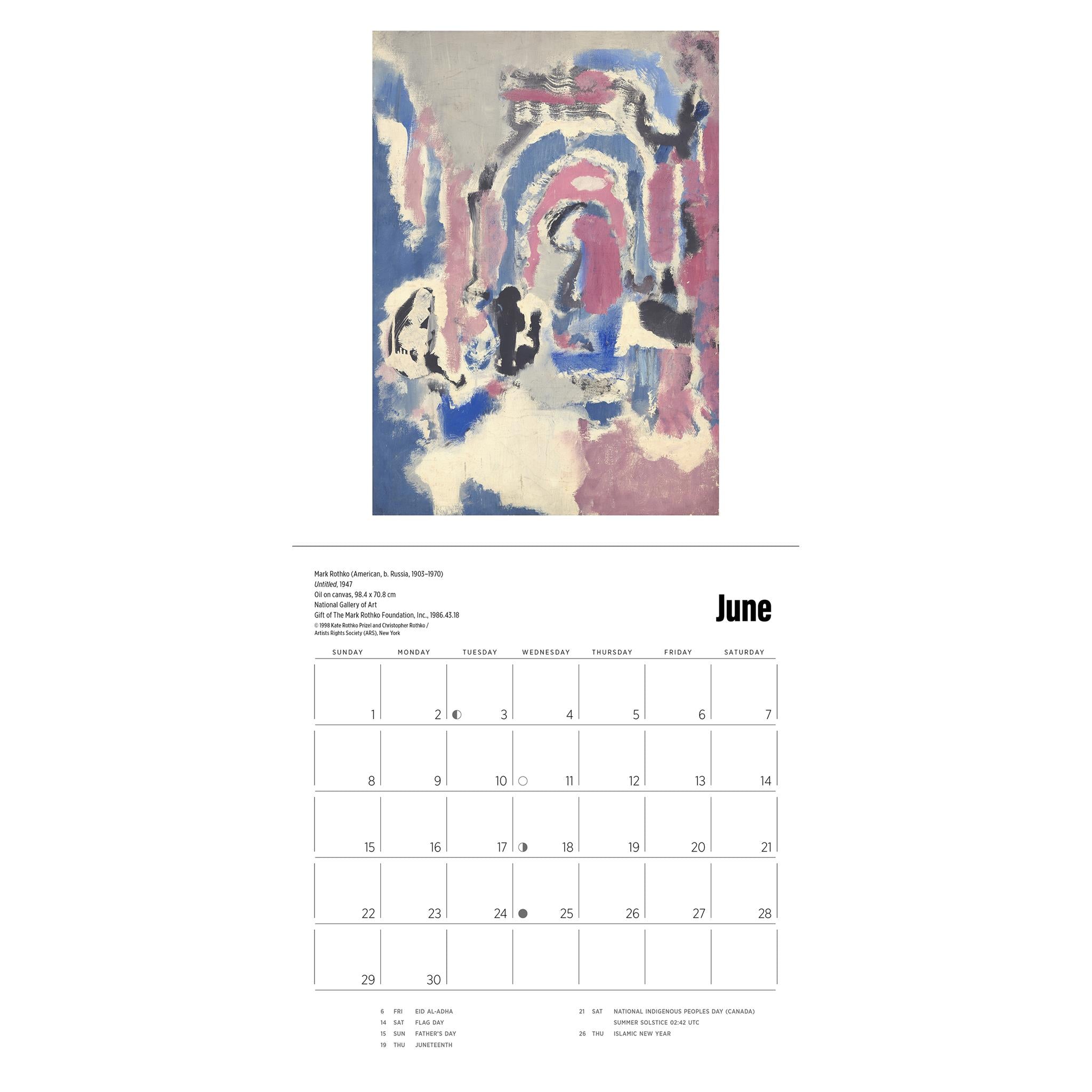 Rothko Mini 2025 Calendar - Online Exclusive