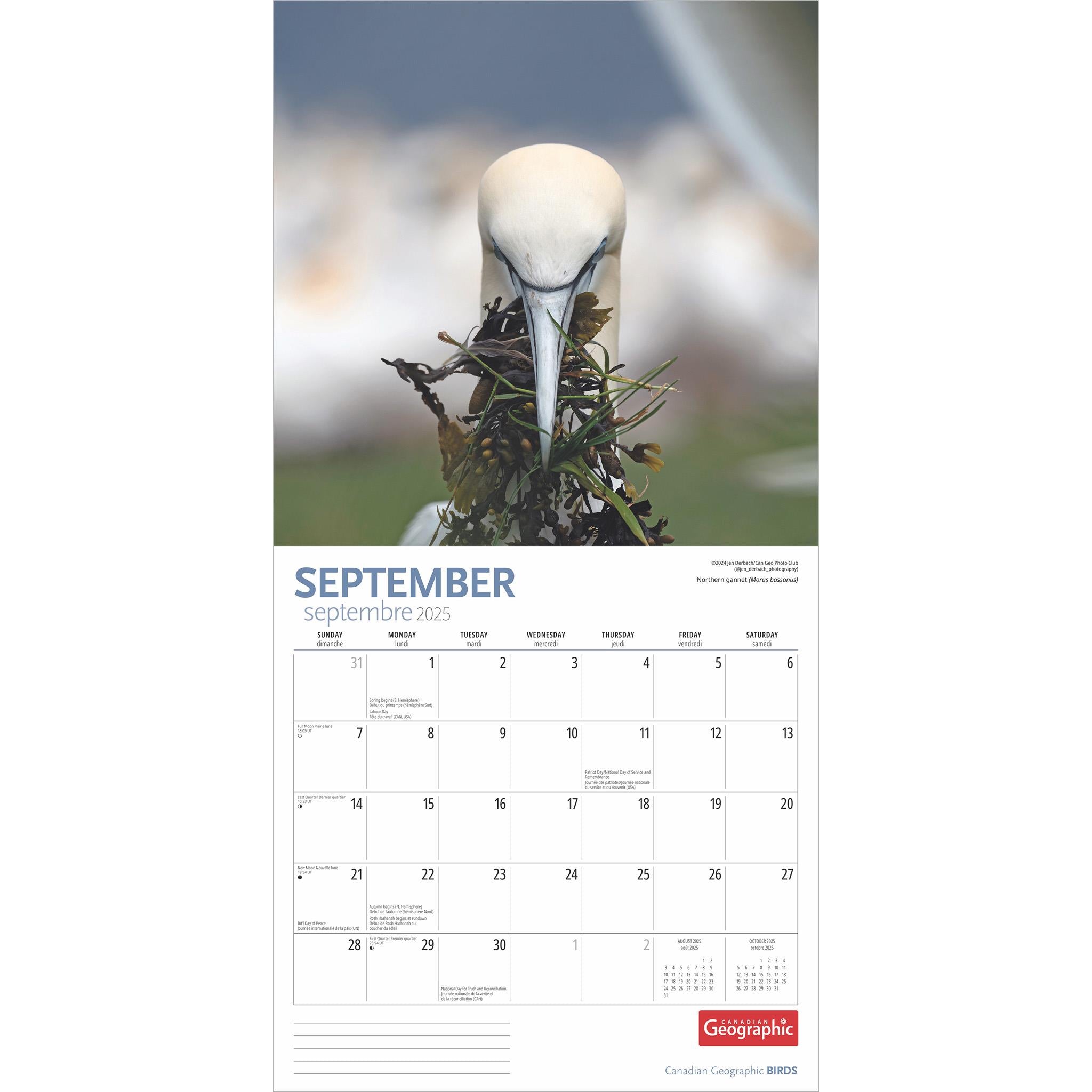 Birds Canadian Geographic Wall 2025 Calendar - Online Exclusive