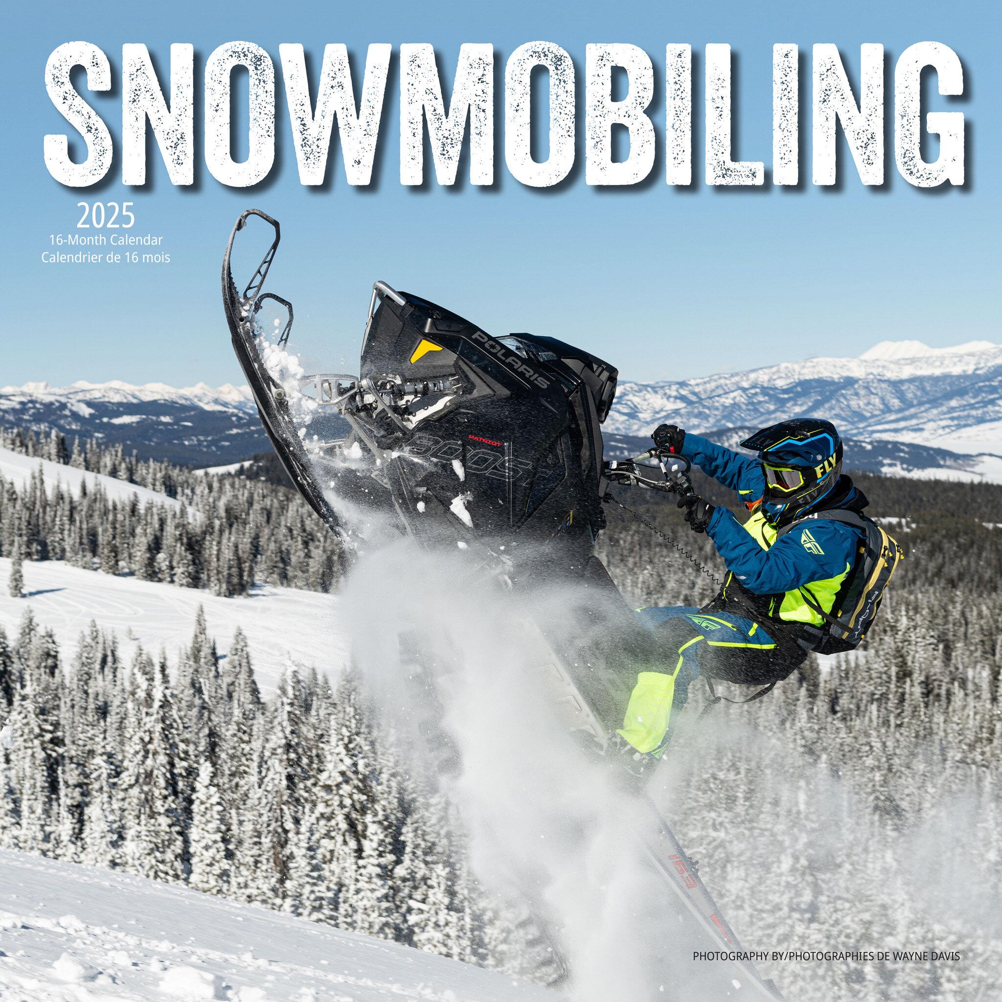 Snowmobiling Wall 2025 Calendar