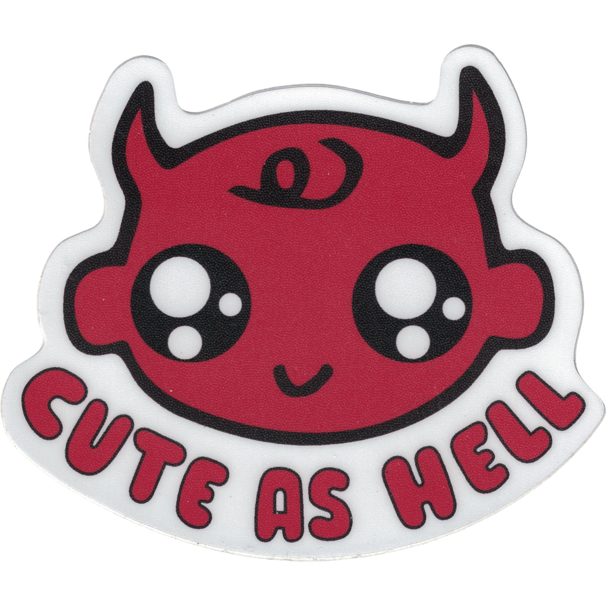 Cute as Hell Devil Vinyl Sticker