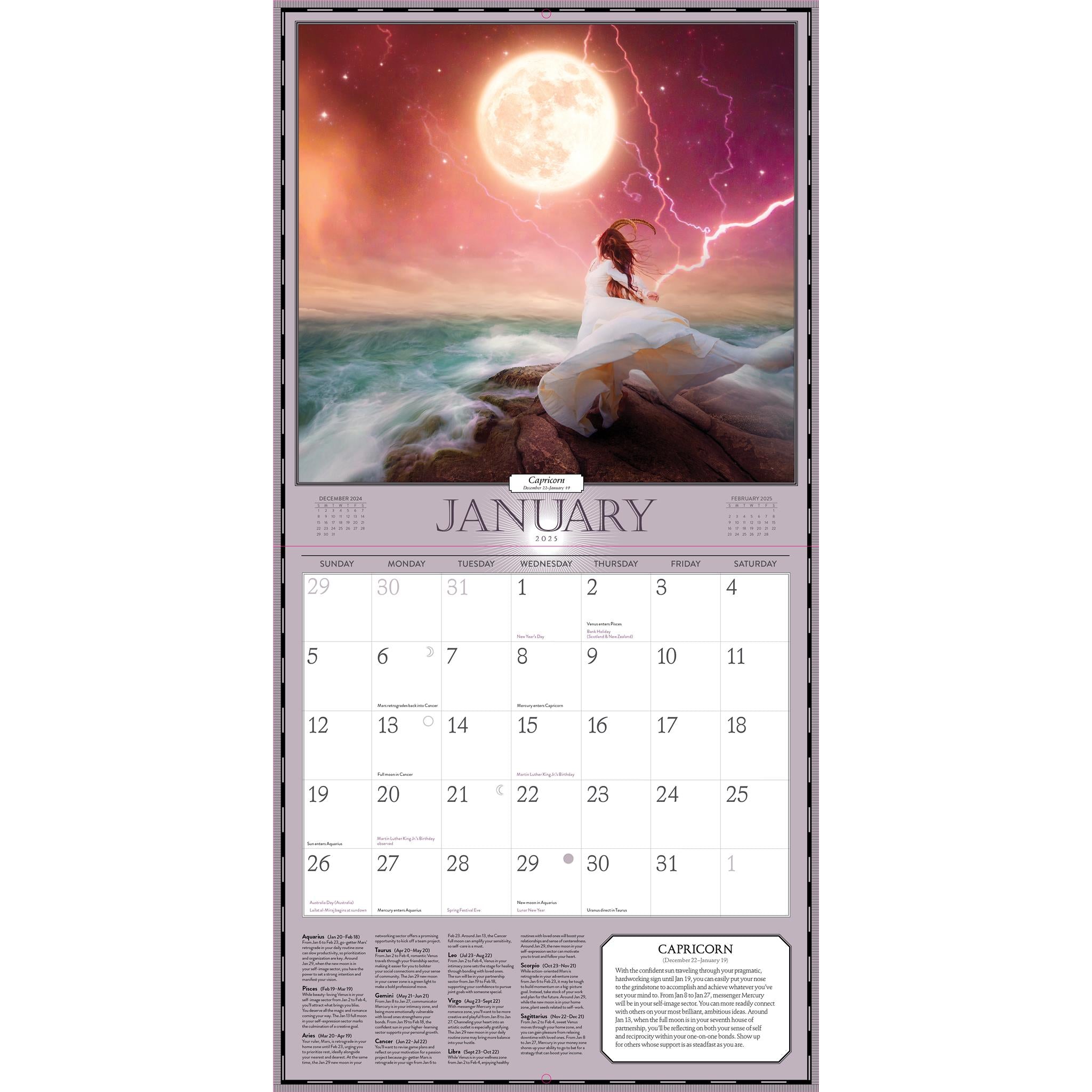 Astrology Wall 2025 Calendar - Online Exclusive