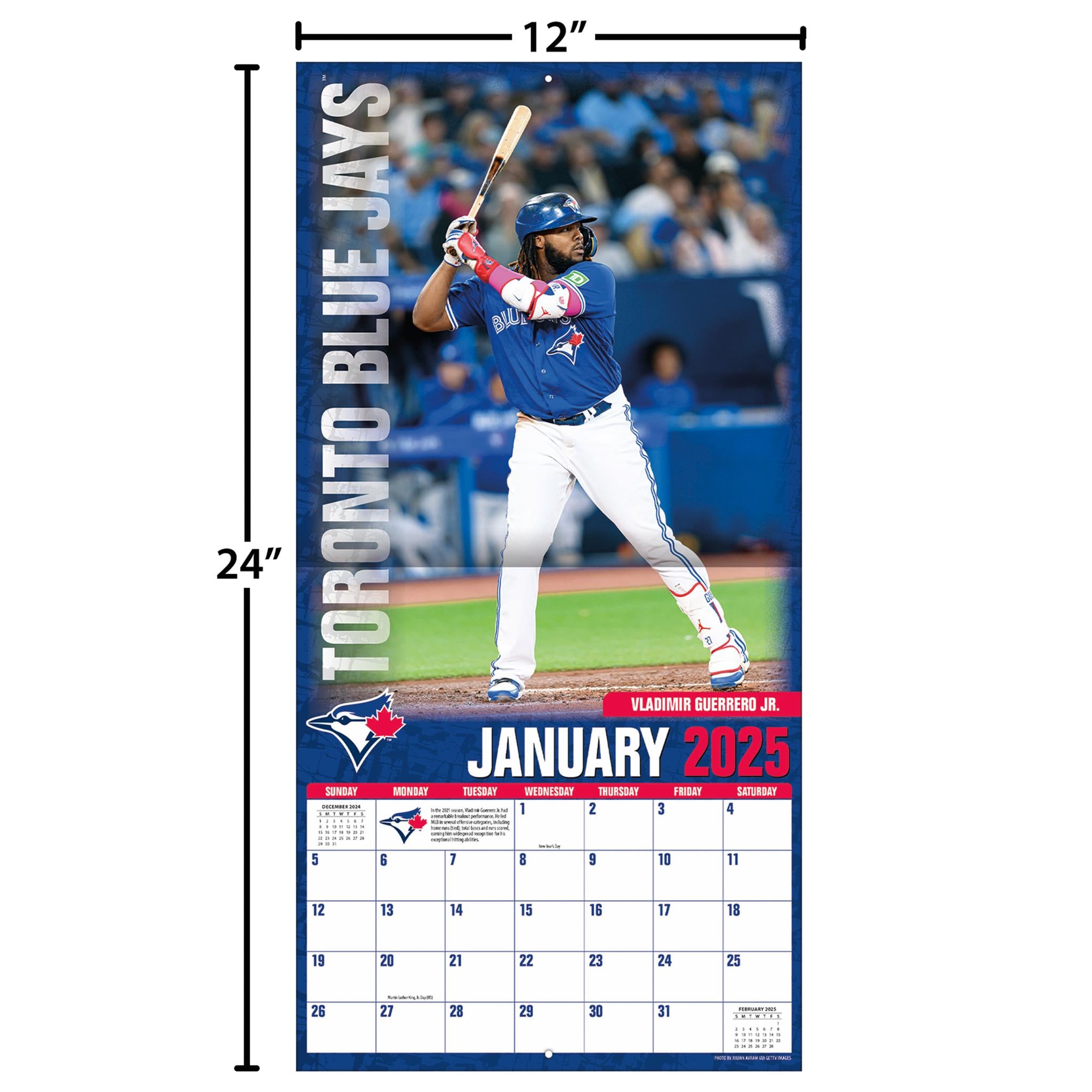 MLB Elite Wall 2025 Calendar