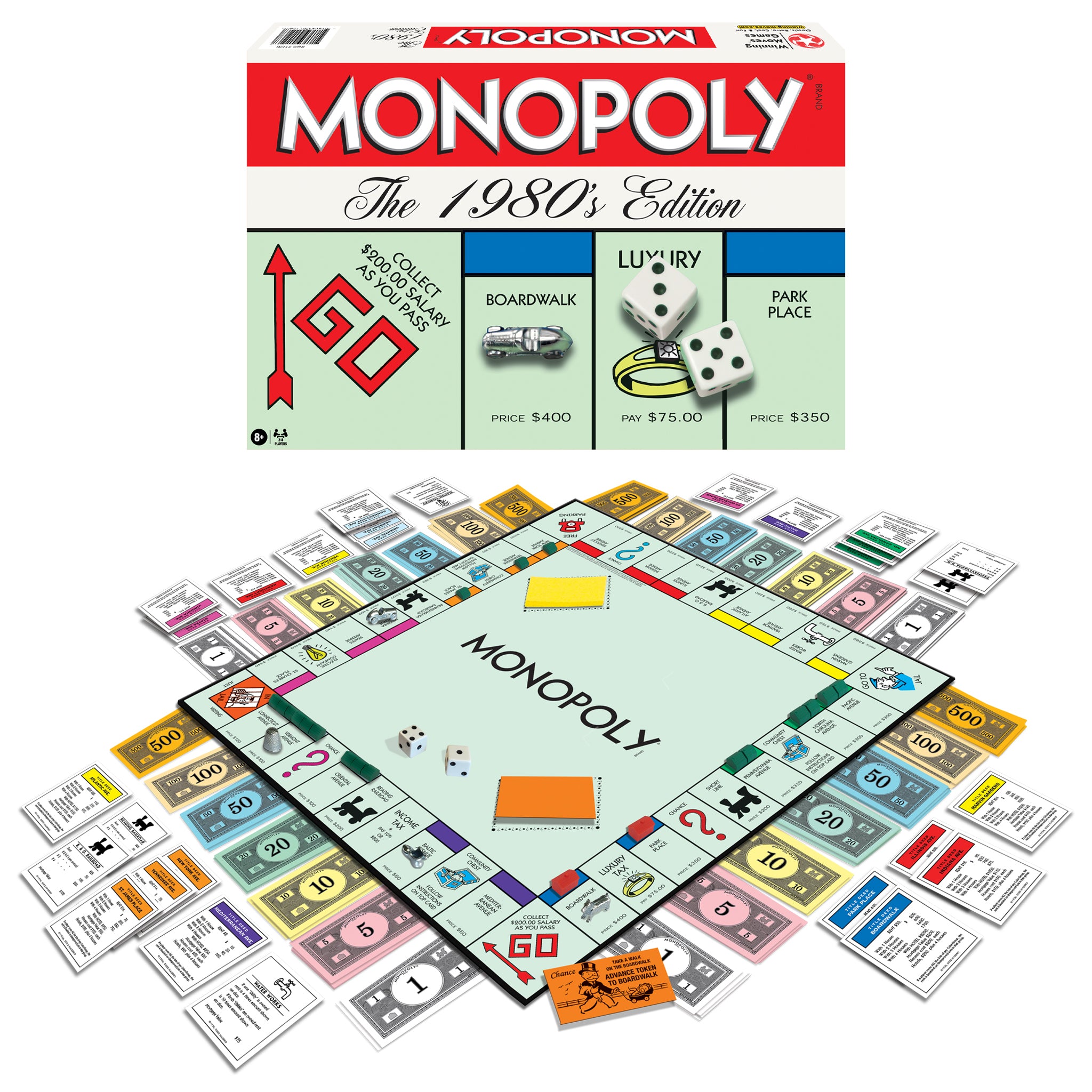 Monopoly 80s Edition Family Board Game