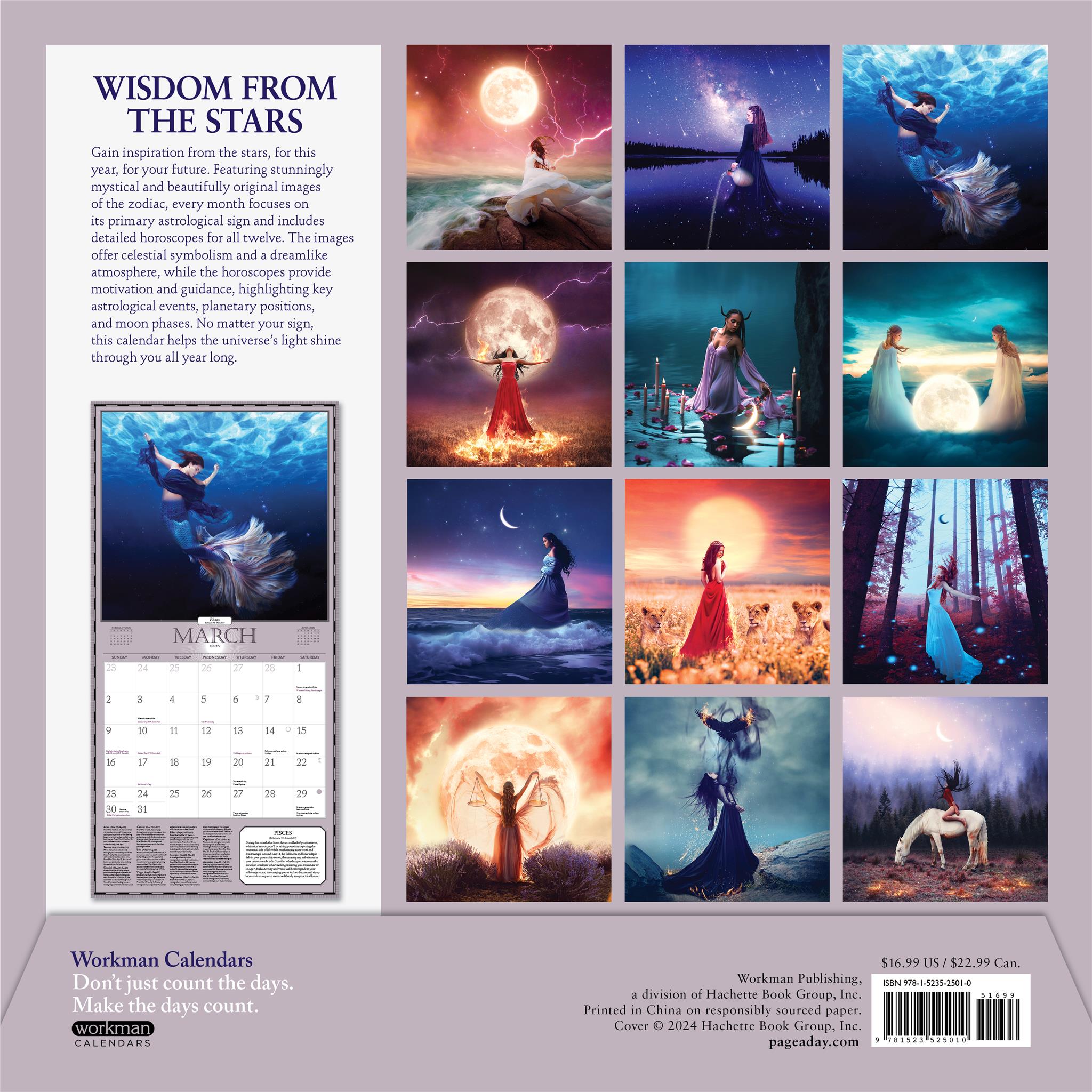 Astrology Wall 2025 Calendar - Online Exclusive