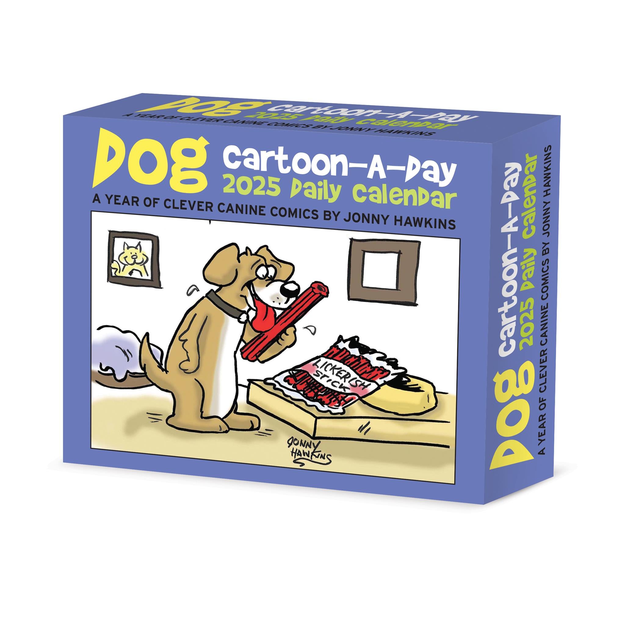 Dog Cartoon A Day By Jonny Hawkins Box 2025 Calendar - Online Exclusive