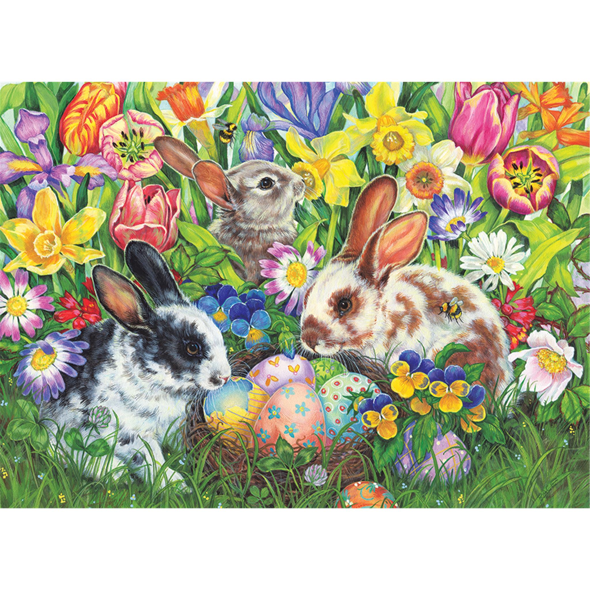 Easter Bunnies Family 350 Piece Puzzle Cobble Hill