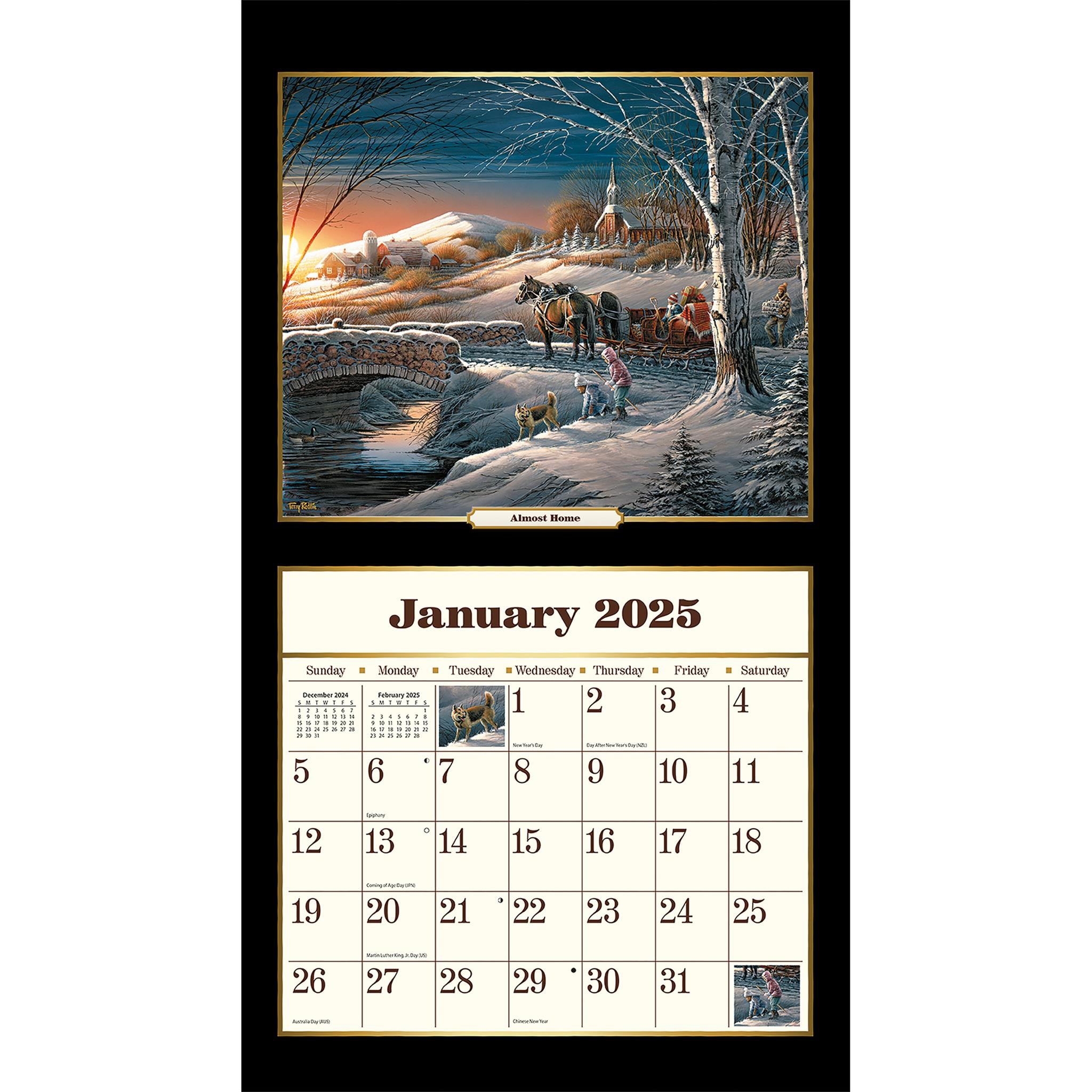 Terry Redlin Wall 2025 Calendar