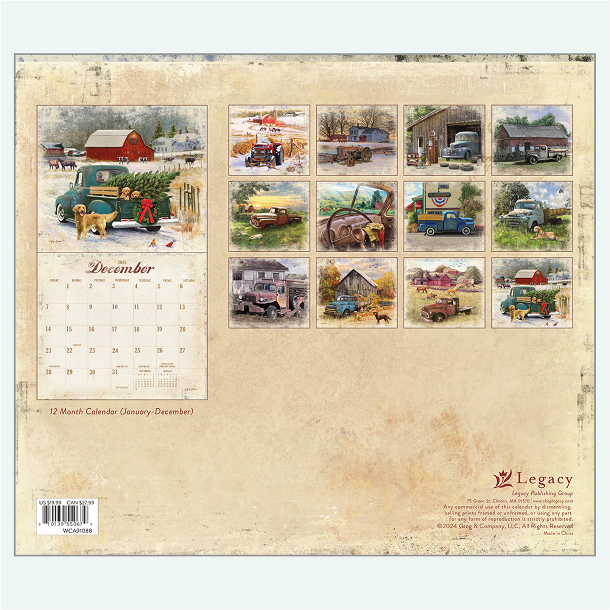 Heartland Wall 2025 Calendar - Online Exclusive