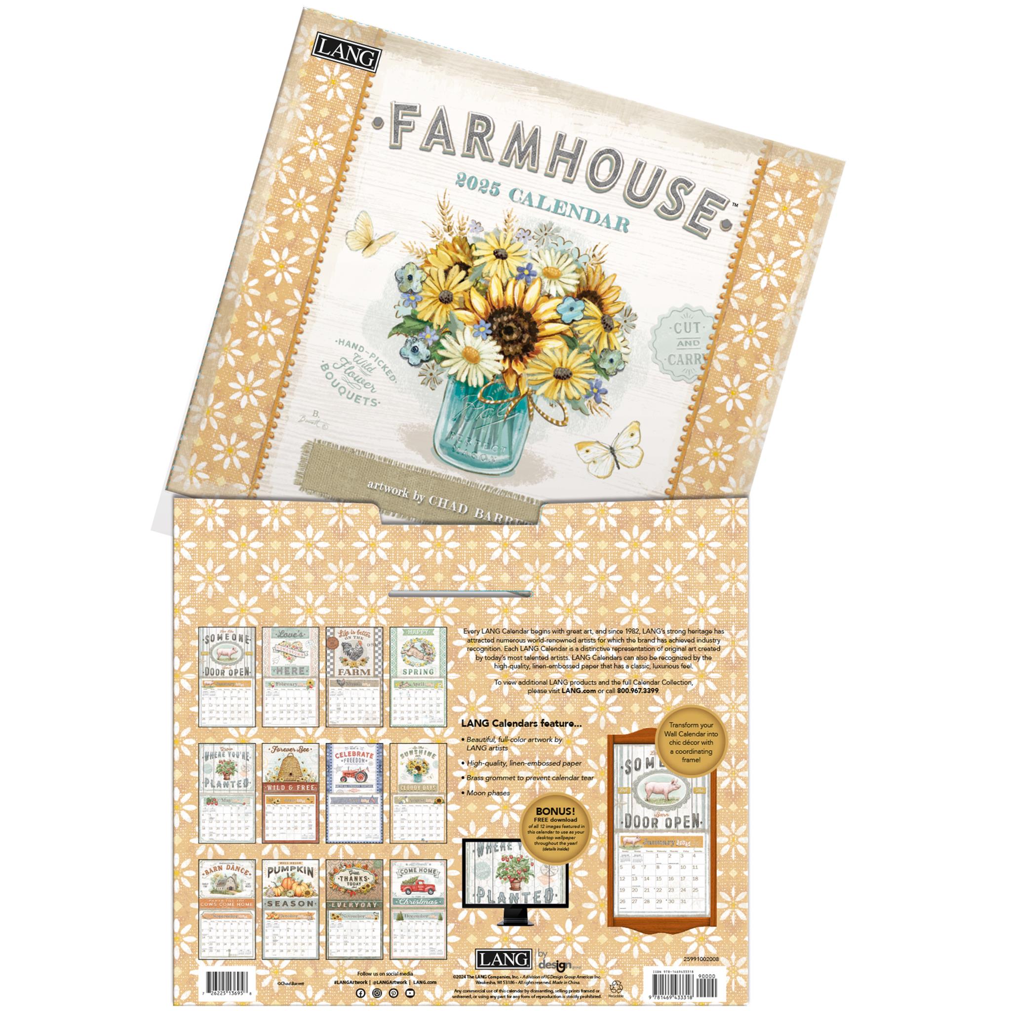 Farmhouse Wall 2025 Calendar - Online Exclusive